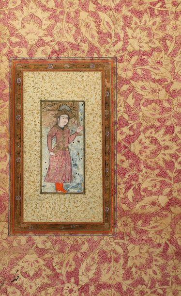 Null PORTRAIT debout d’un jeune roi, Iran style safavide

Il est vêtu d’une robe&hellip;