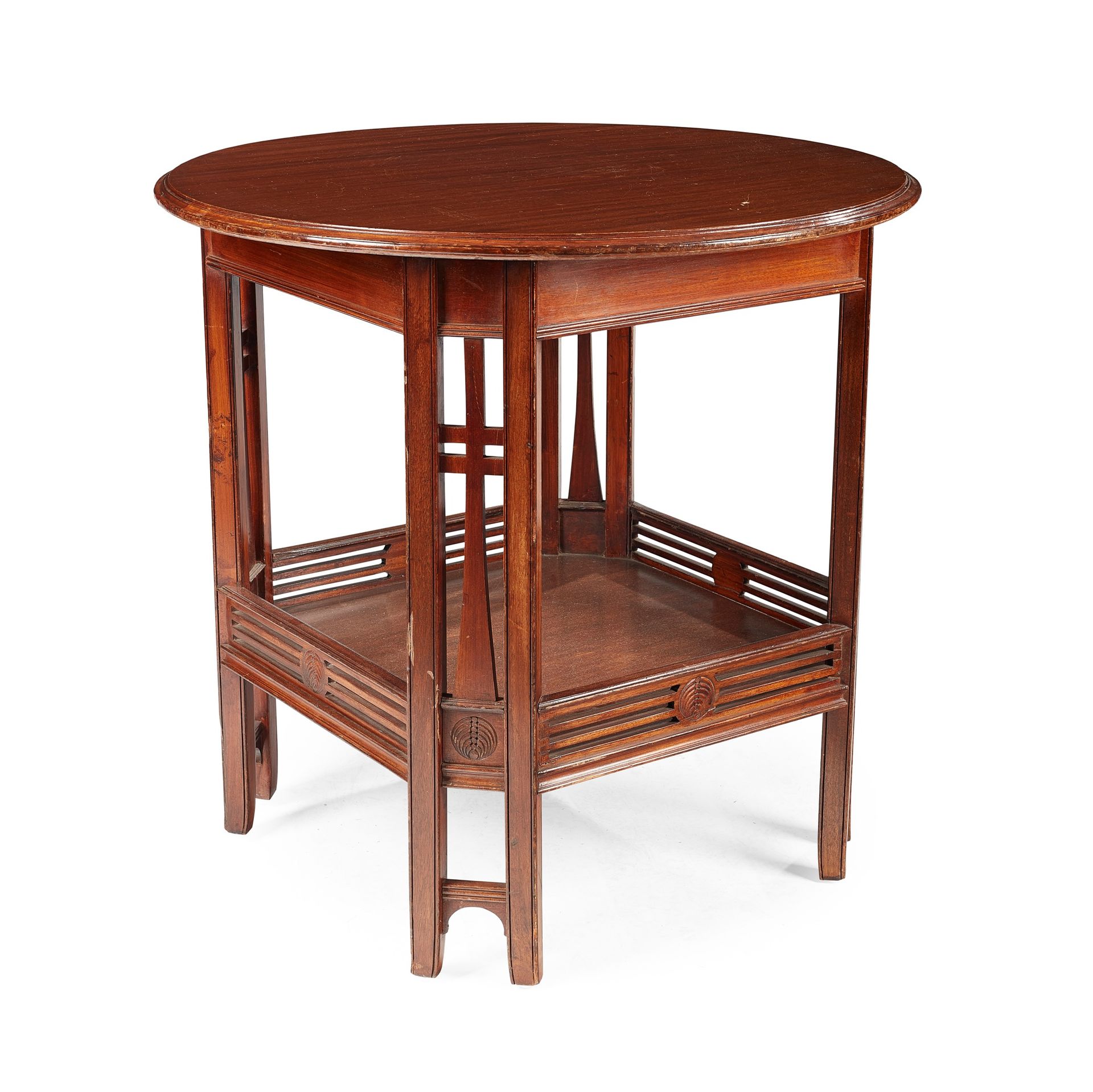 CONTINENTAL OCCASIONAL TABLE, CIRCA 1900 mahogany, 74.5cm diameter, 72cm high; t&hellip;