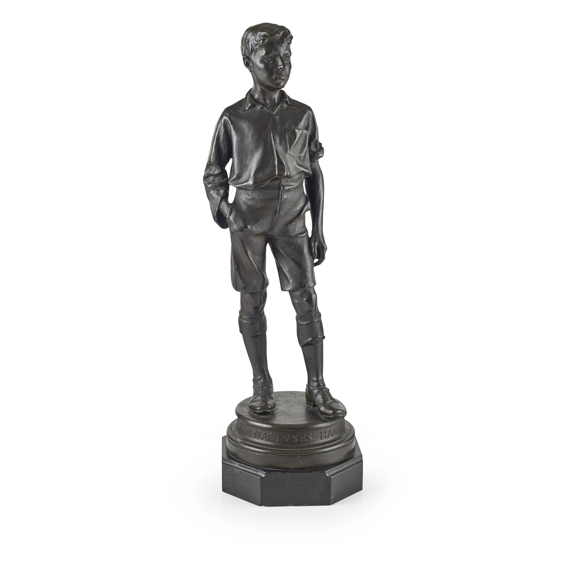 § CHARLES D'ORVILLE PILKINGTON JACKSON (1887-1973) THE LORETTO BOY bronce, levan&hellip;