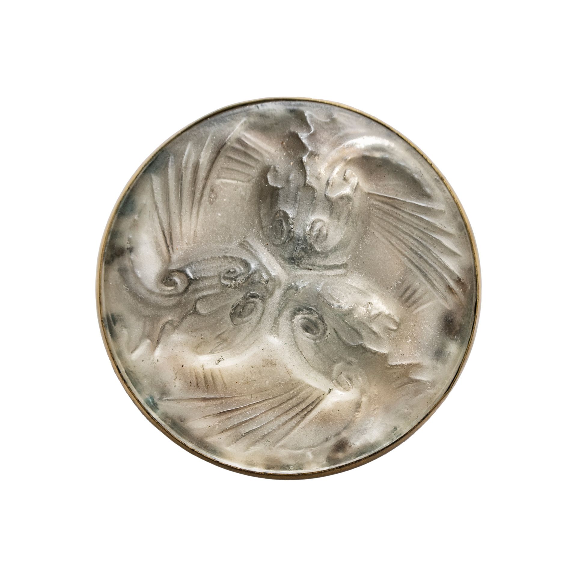 René Lalique (French 1860-1945) POISSONS BROOCH, NO. 1358 René Lalique (French 1&hellip;