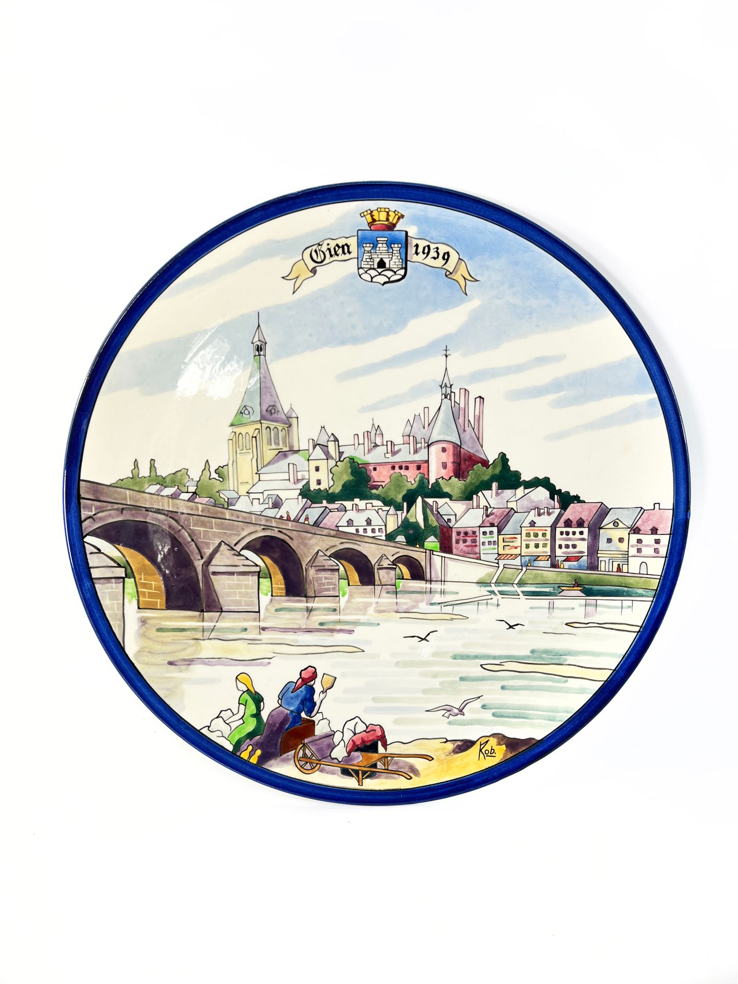 Null GIEN, 20th century

Wall display plate featuring the bridge of Gien.

Marke&hellip;
