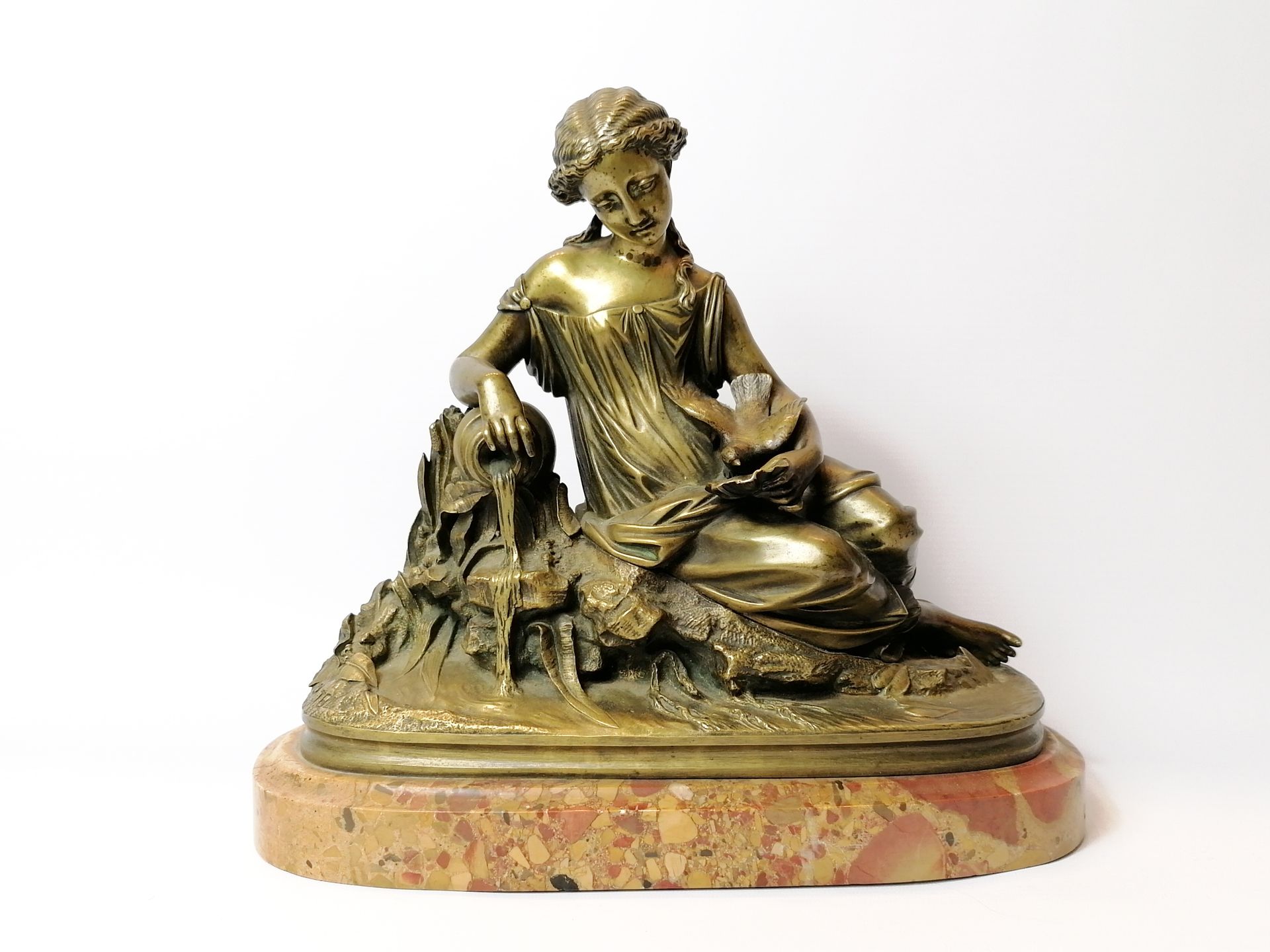 Null Isidore Romain BOITEL (1812-1861)
Jeune femme à la source 
Epreuve en bronz&hellip;