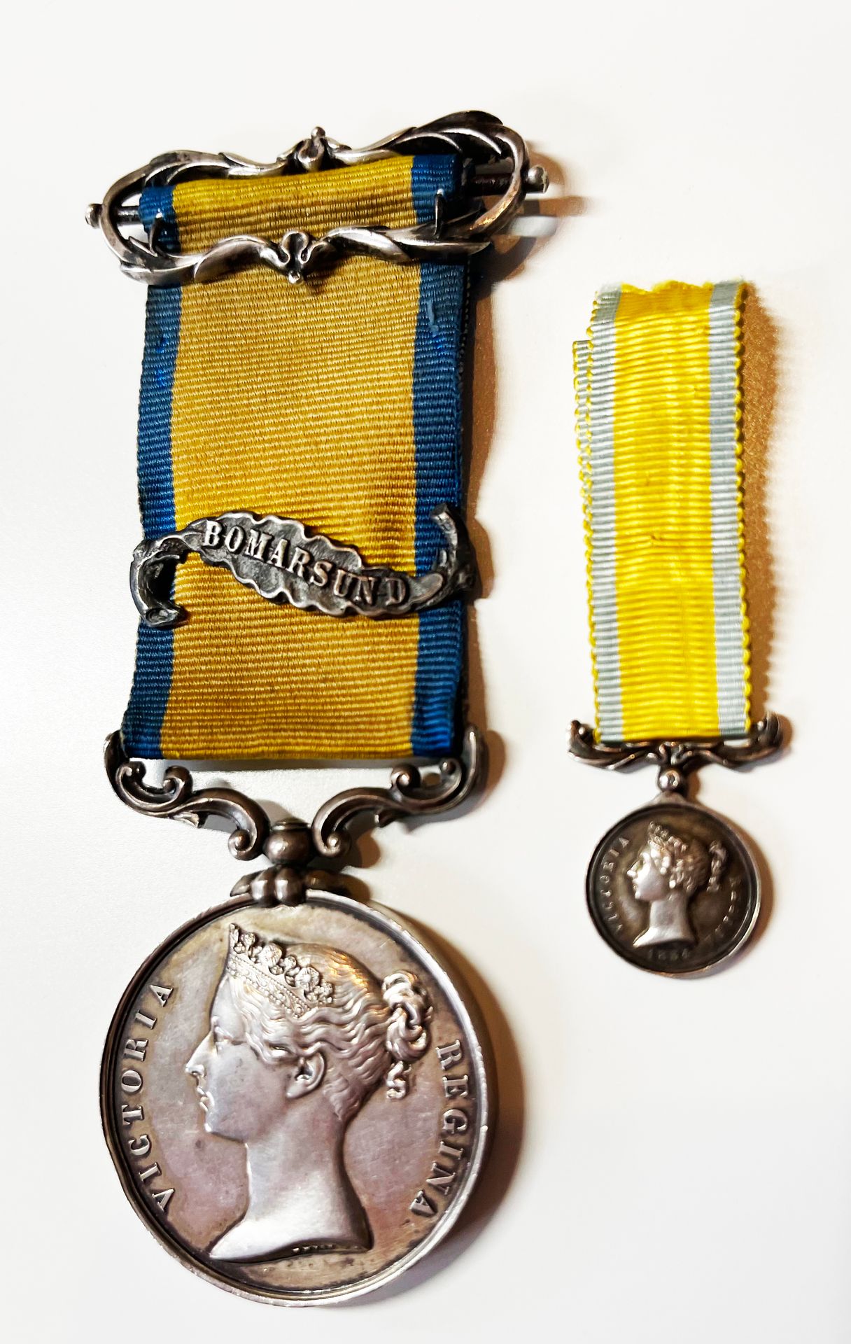 Null Royaume-Uni - médaille de la Baltique avec sa rarissime agrafe Bomarsund, e&hellip;