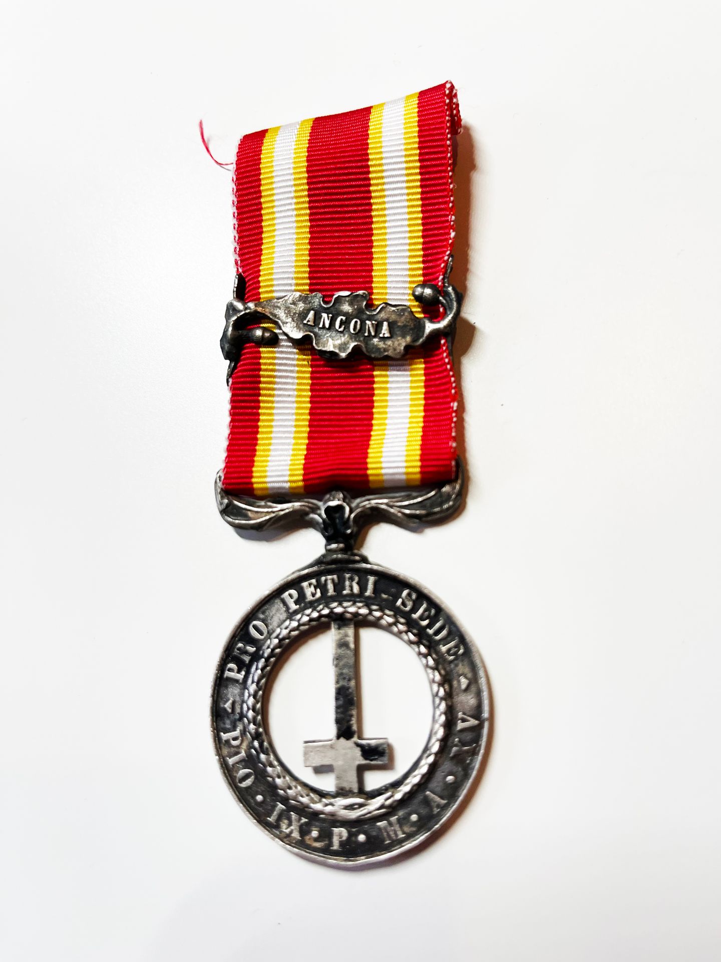 Null Vatican - médaille Pro Petri Sede quot;Castelfidardoquot;, agrafe Ancona. T&hellip;