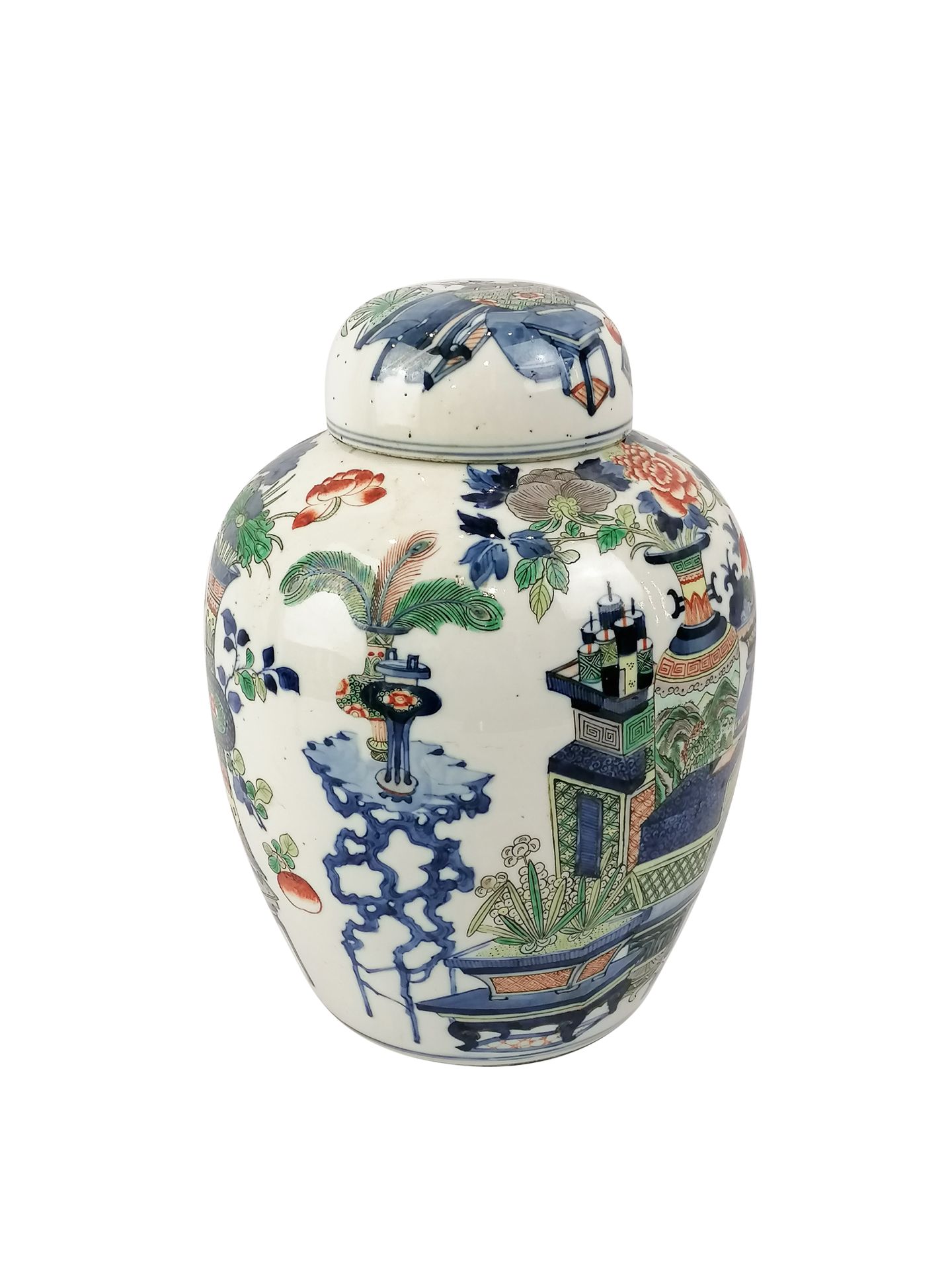 Null CHINE, XIXème siècle
Pot à gingembre en porcelaine à décor d'émaux polychro&hellip;