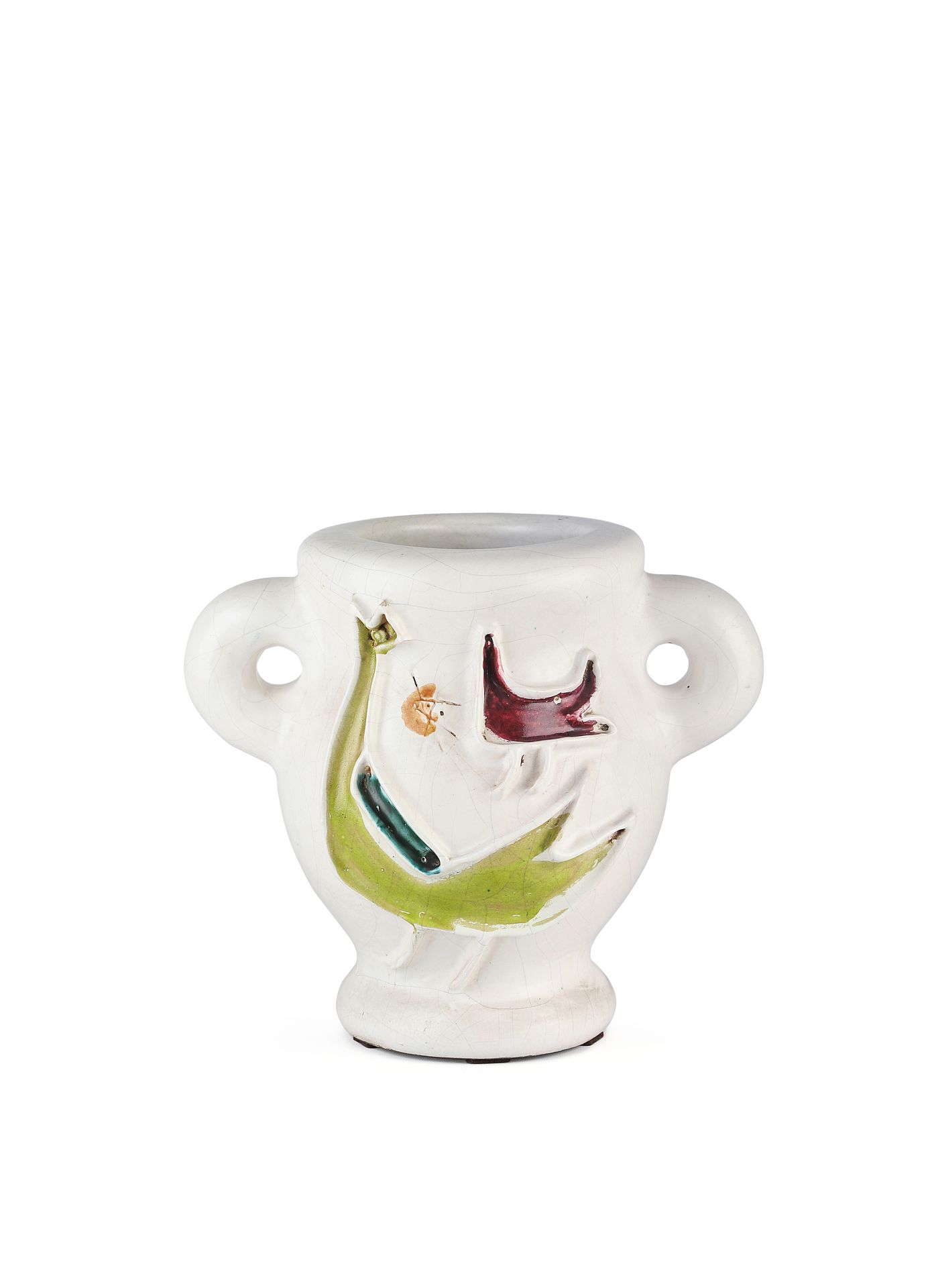 Null Georges JOUVE (1910-1964)
Gran jarrón orejero, hacia 1949, decorado con páj&hellip;