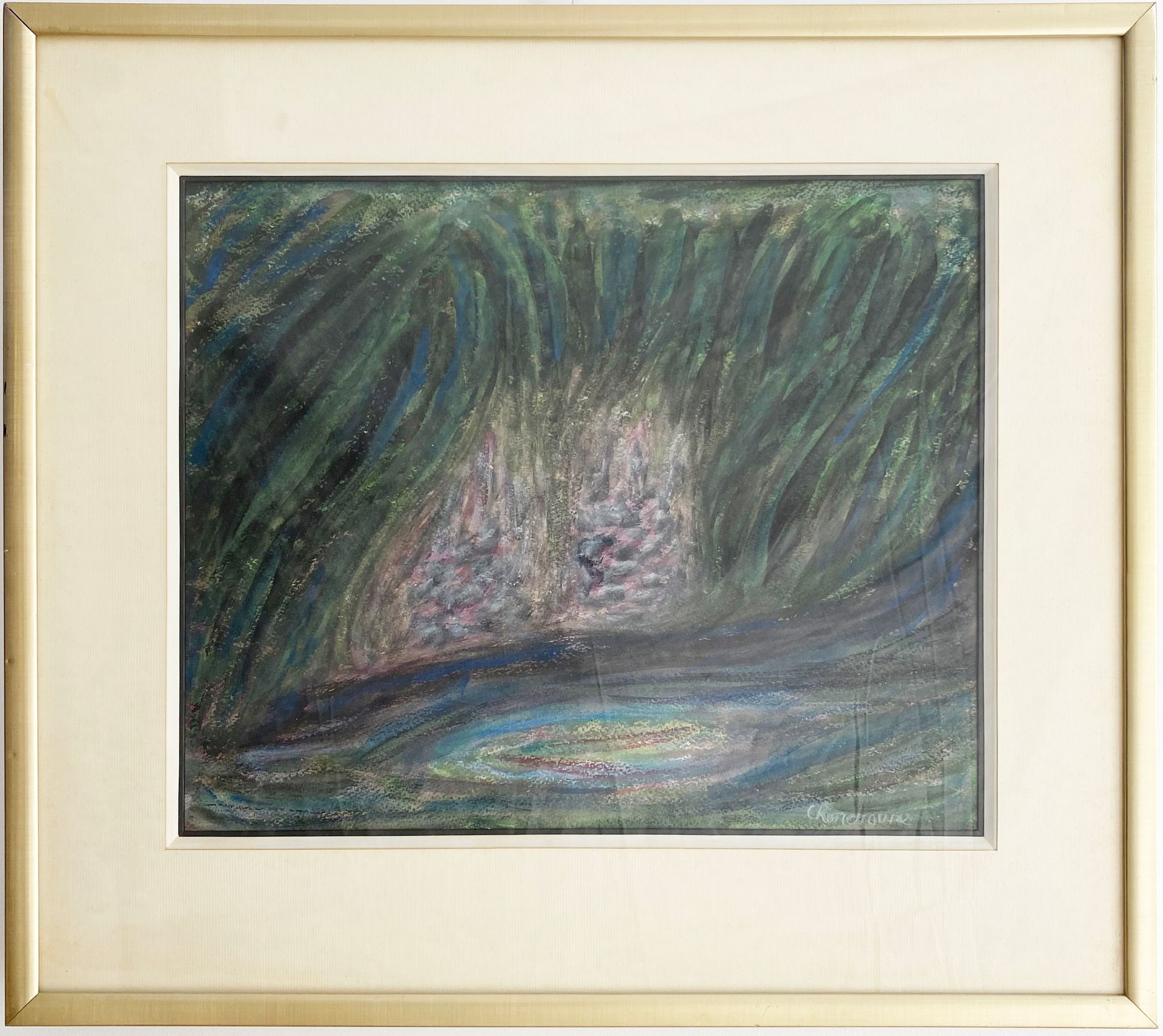 Null Serge CHARCHOUNE (1888-1975)
Composition en vert et violet.
Signé en bas à &hellip;