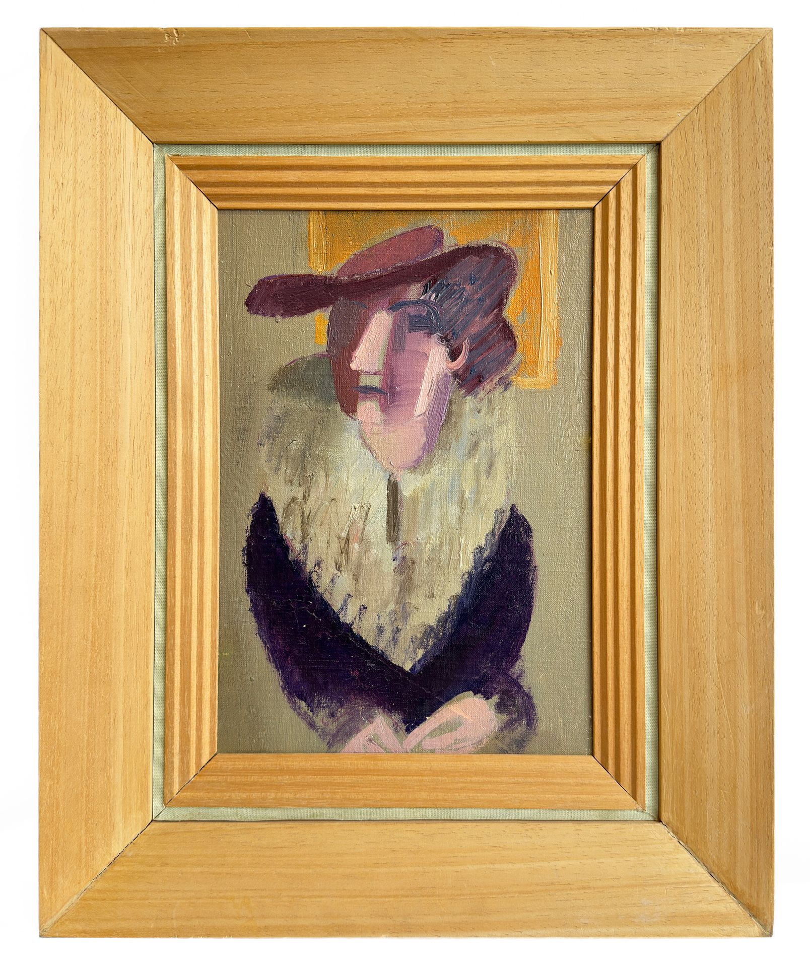 Null Alfred RETH (1884-1966)
Elegante Frau mit Hut
Öl auf Karton.
Atelierstempel&hellip;