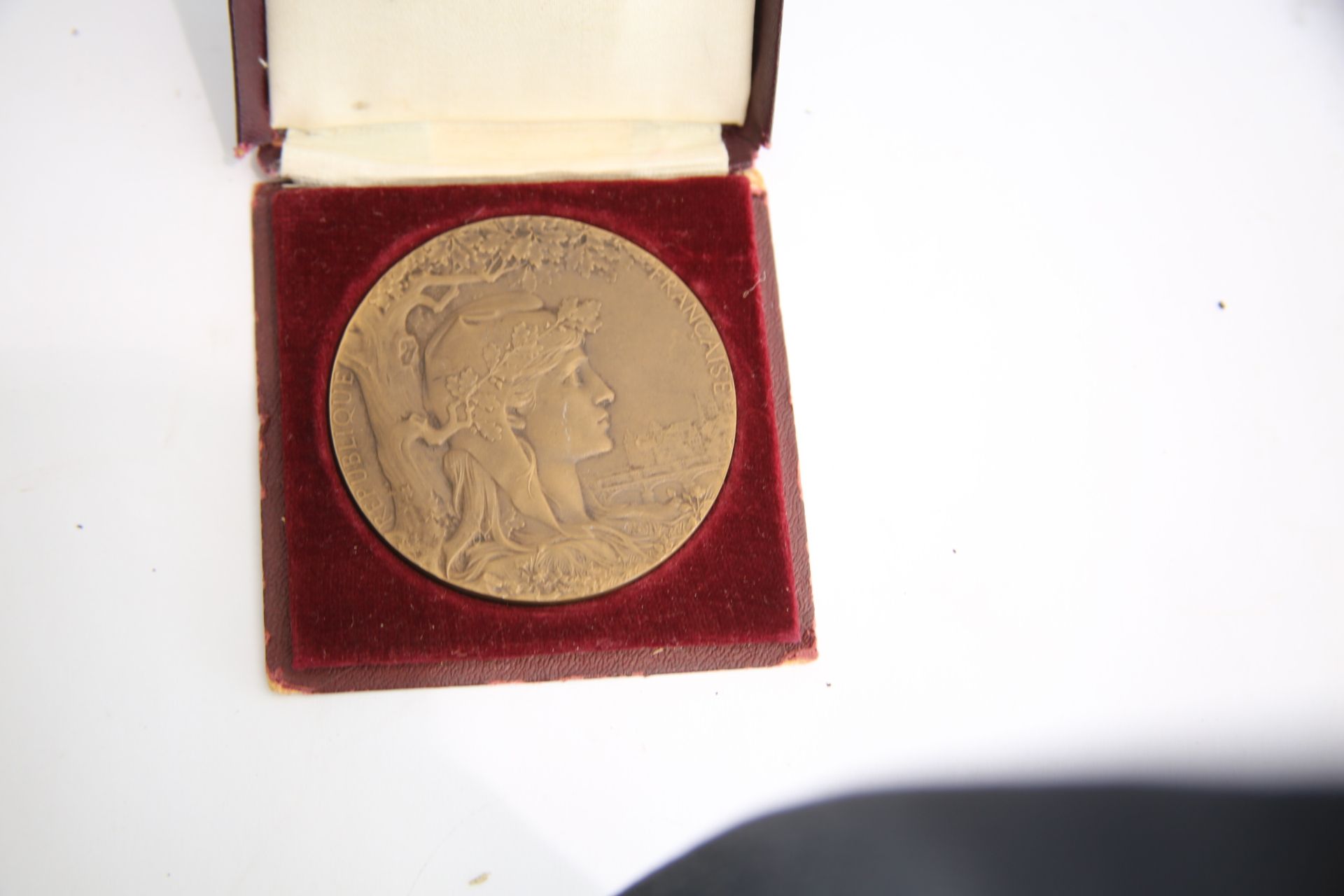 Null 
1900年世界博览会奖章
雕塑家法弗戎。在它的小盒子里。