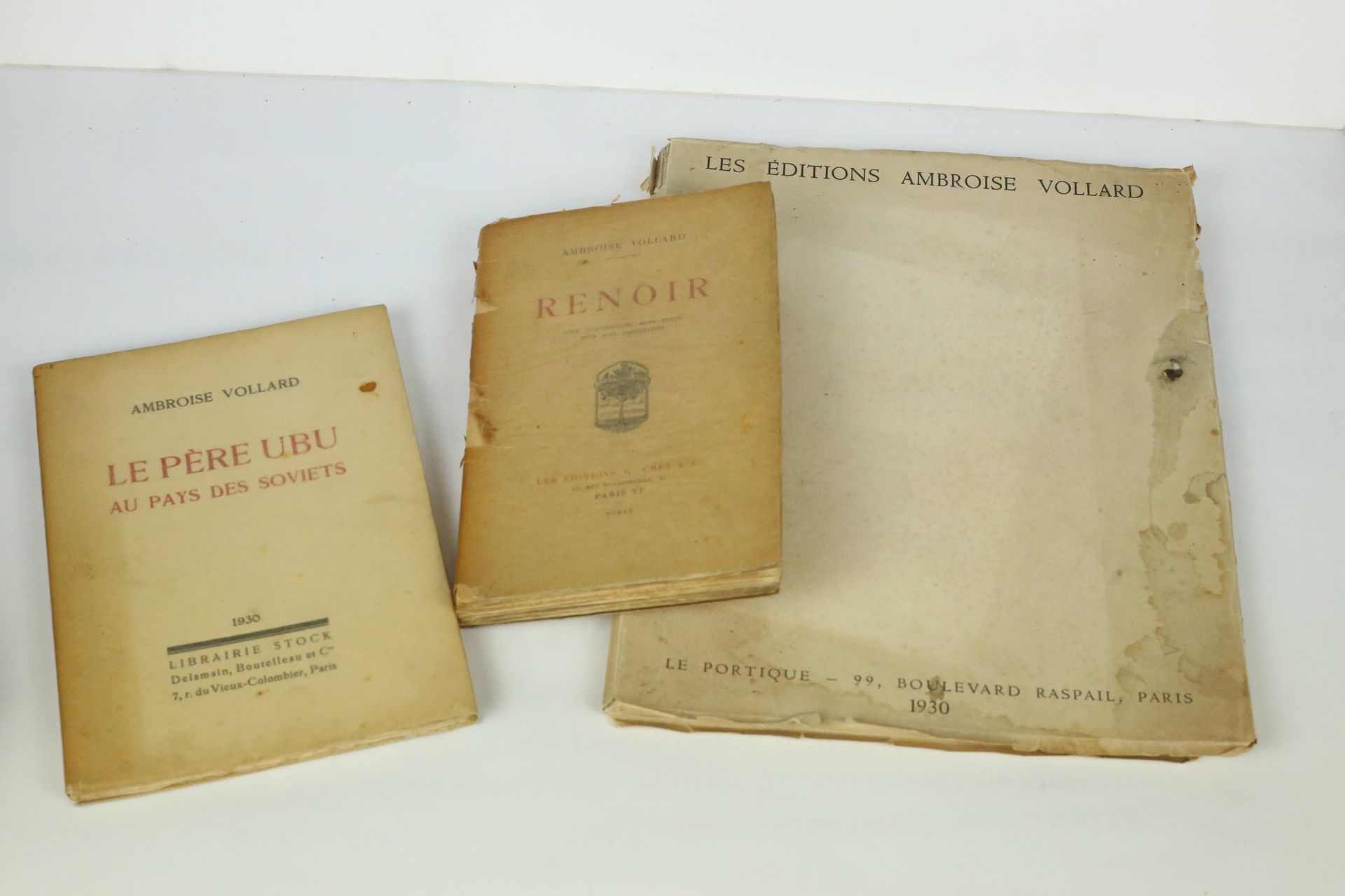 VOLLARD Ambroise Ambroise Vollard.
Lote de 3 libros.
A. Vollard " Le père Ubu au&hellip;