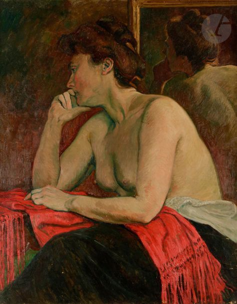 Null *Georges-Daniel de MONFREID (1856-1929)
Olympe Rollet au châle rouge, 1912
&hellip;