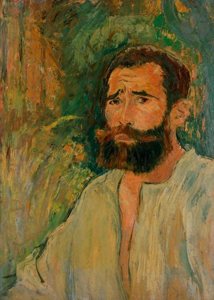 Null *Louis LEGRAND (1863-1951)
Autoportrait, vers 1910
Huile sur carton.
Signée&hellip;