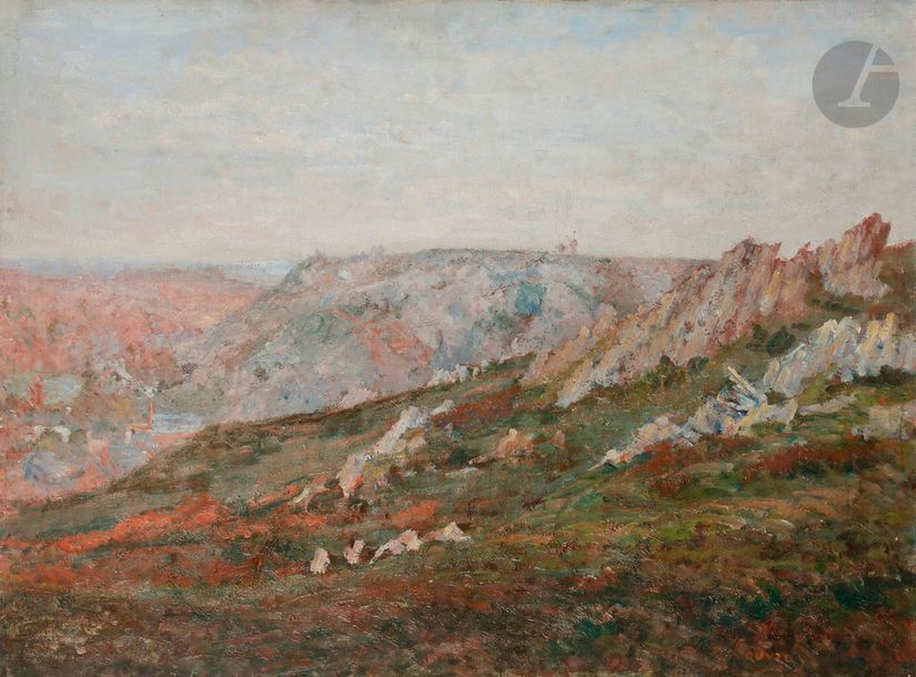 Null Abel LAUVRAY (1870-1950)
Paysage de Bretagne
Huile sur toile.
Signée en bas&hellip;