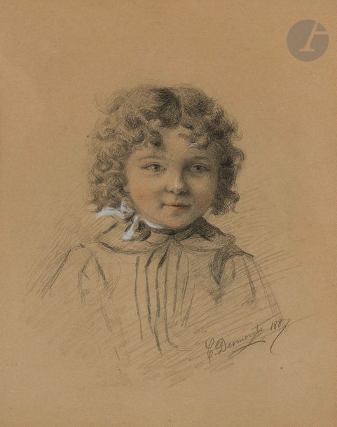 Null Desmonts
Portrait d’enfant, 1887
Crayon noir et gouache
34 x 26 cm
