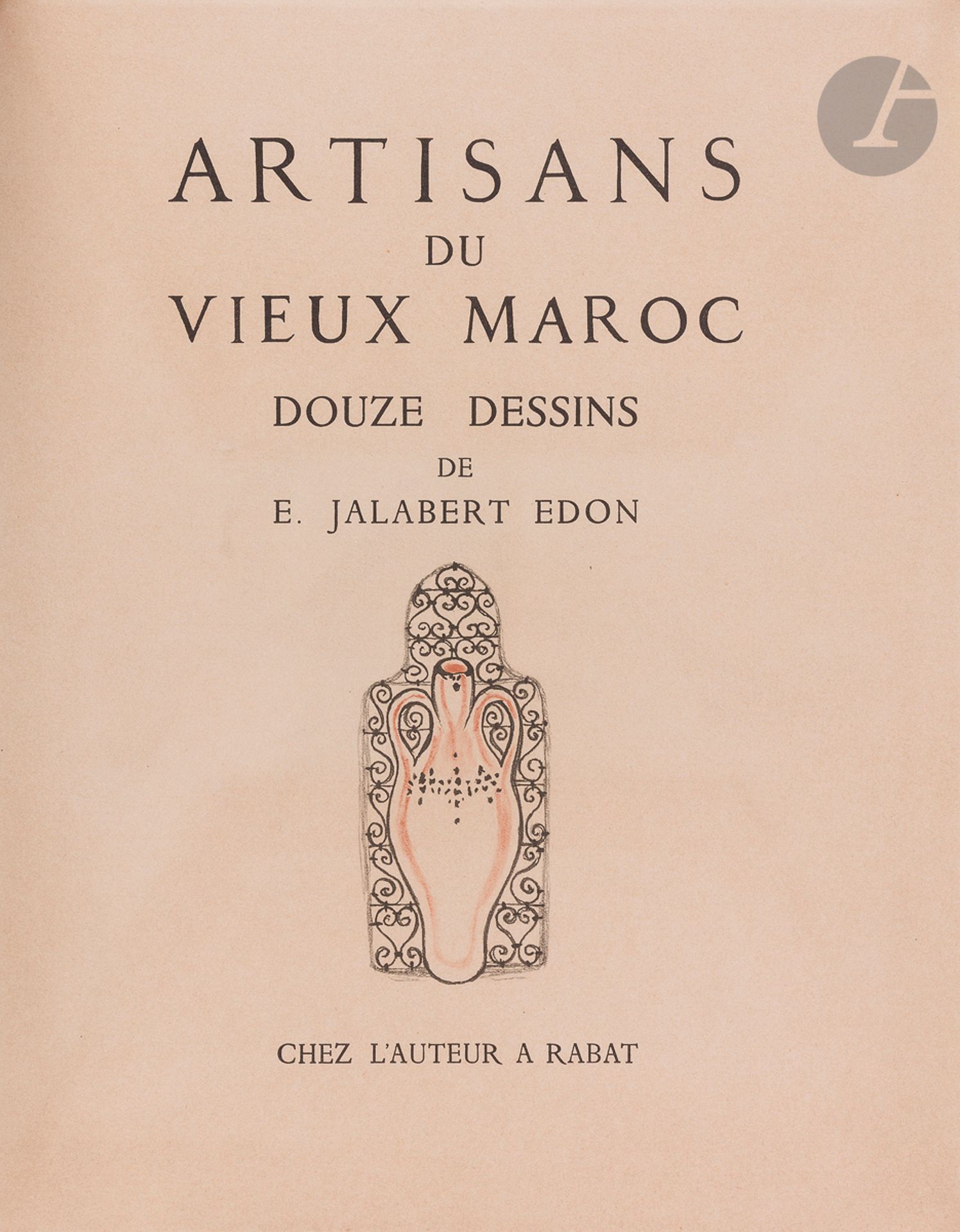 Null Jalabert Edon, E., Artisans du Vieux Maroc, Douze dessins de E. Jalabert Ed&hellip;