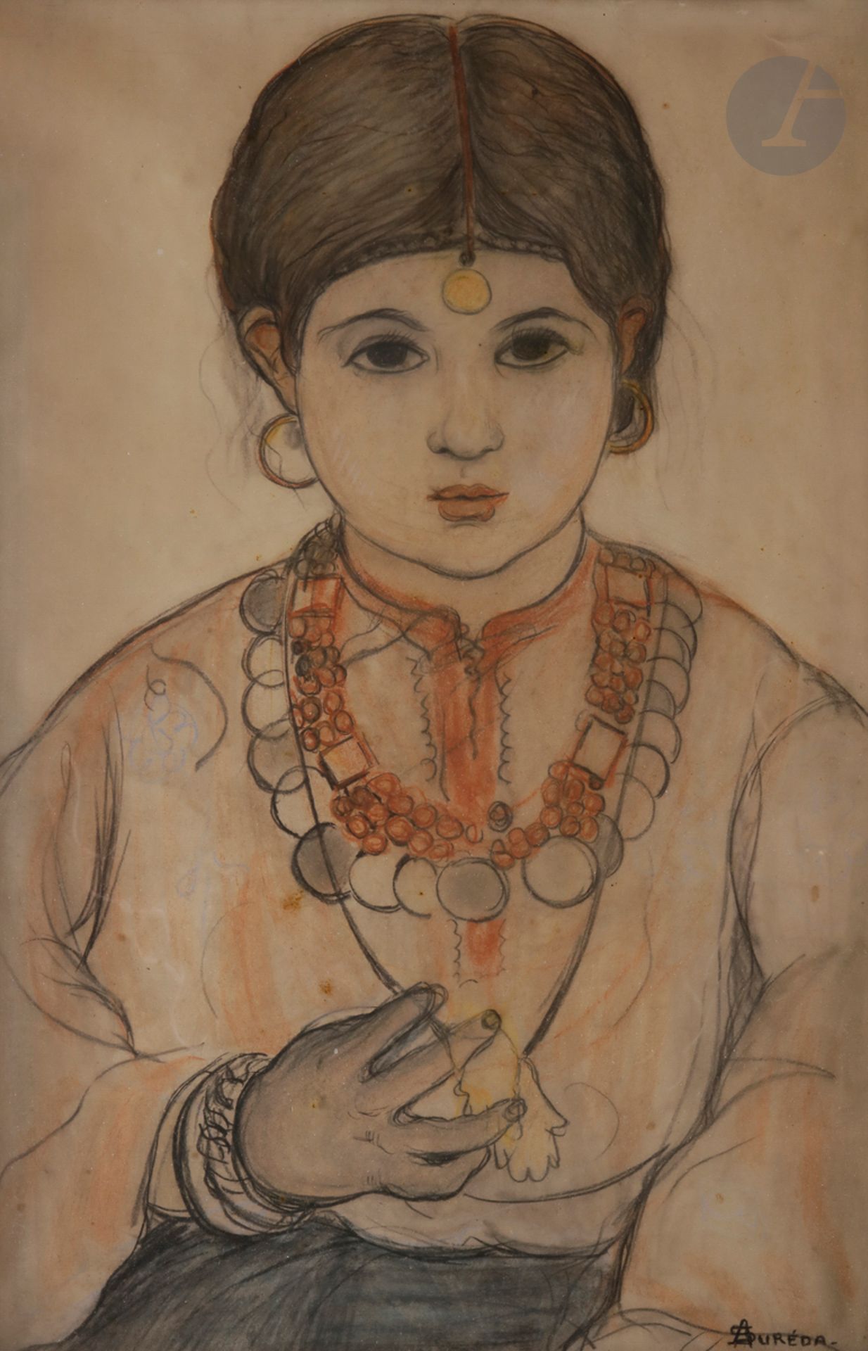 Null André SUREDA (1872-1930)
Portrait de jeune fille orientale
Crayon noir et p&hellip;