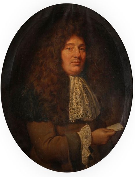 Null École FRANÇAISE约1680年，
Charles Le BRUN的随行人员
推测是Jean Corps的肖像
在他原来的椭圆形画布上。
在&hellip;
