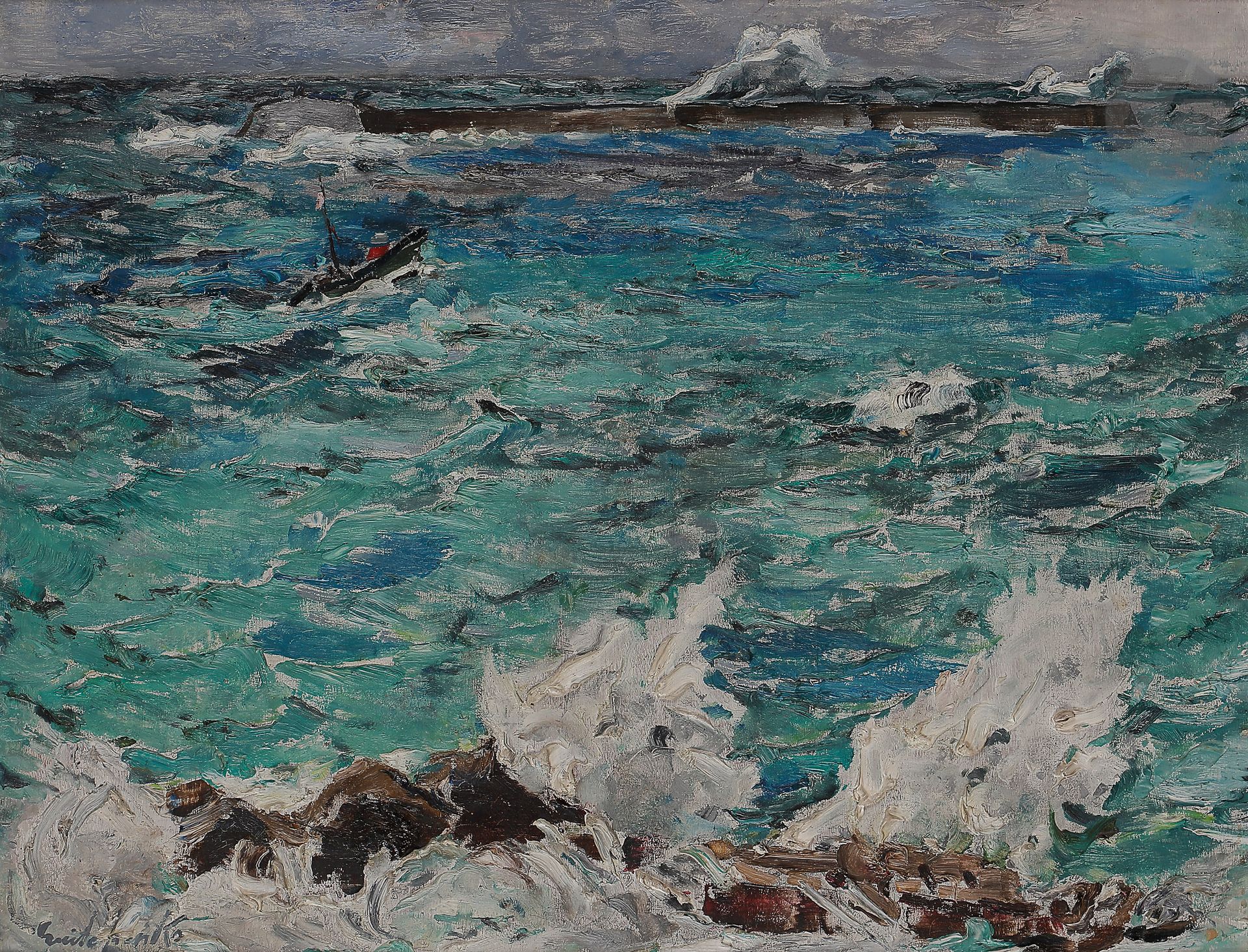 Null Alexey Vassilievitch GRICHTCHENKO
(1883-1977)
Sea Wolf, Saint-Jean-de-Luz
布&hellip;