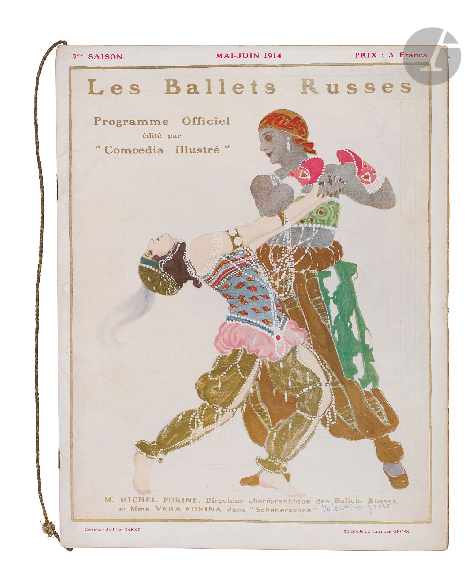 Null Léon BAKST (1866-1924) [illustratore
]In copertina, un acquerello di Valent&hellip;