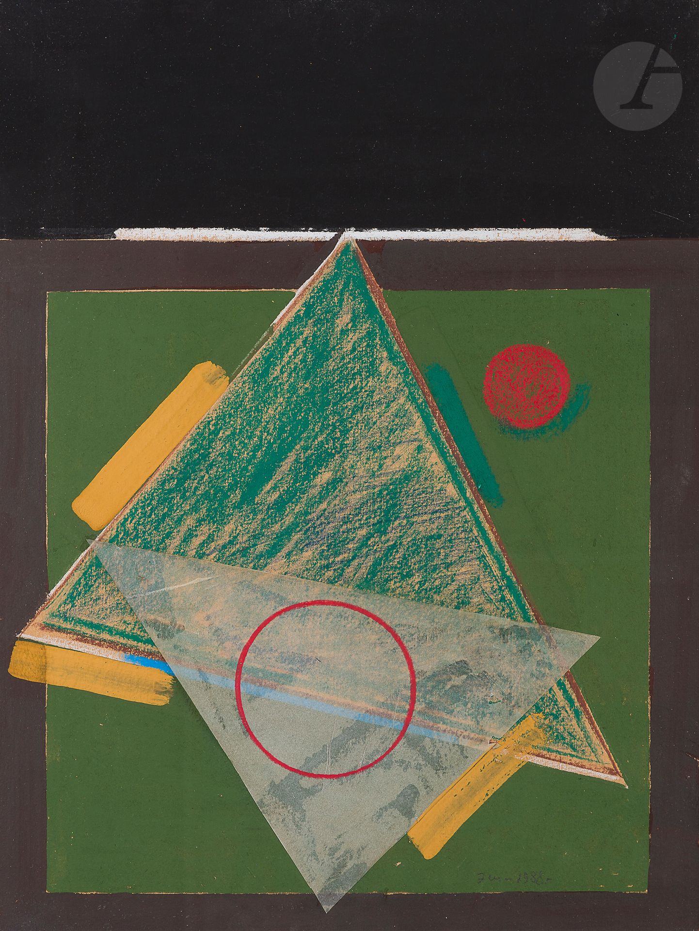 Null Eduard Arkadievich STEINBERG
(1937-2012) 
Disegno geometrico con due triang&hellip;