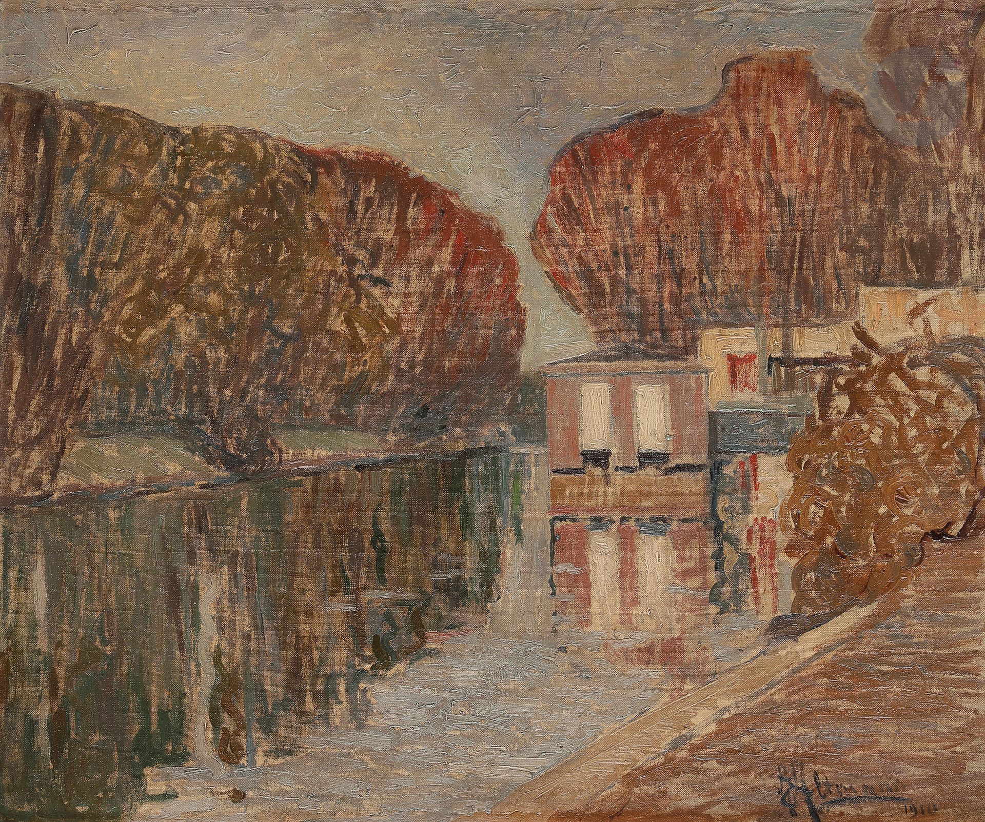 Null Alexandre ALTMANN (1878-1932
)The boat wash, 1910Oil
on canvas.
右下方有签名和日期。
&hellip;