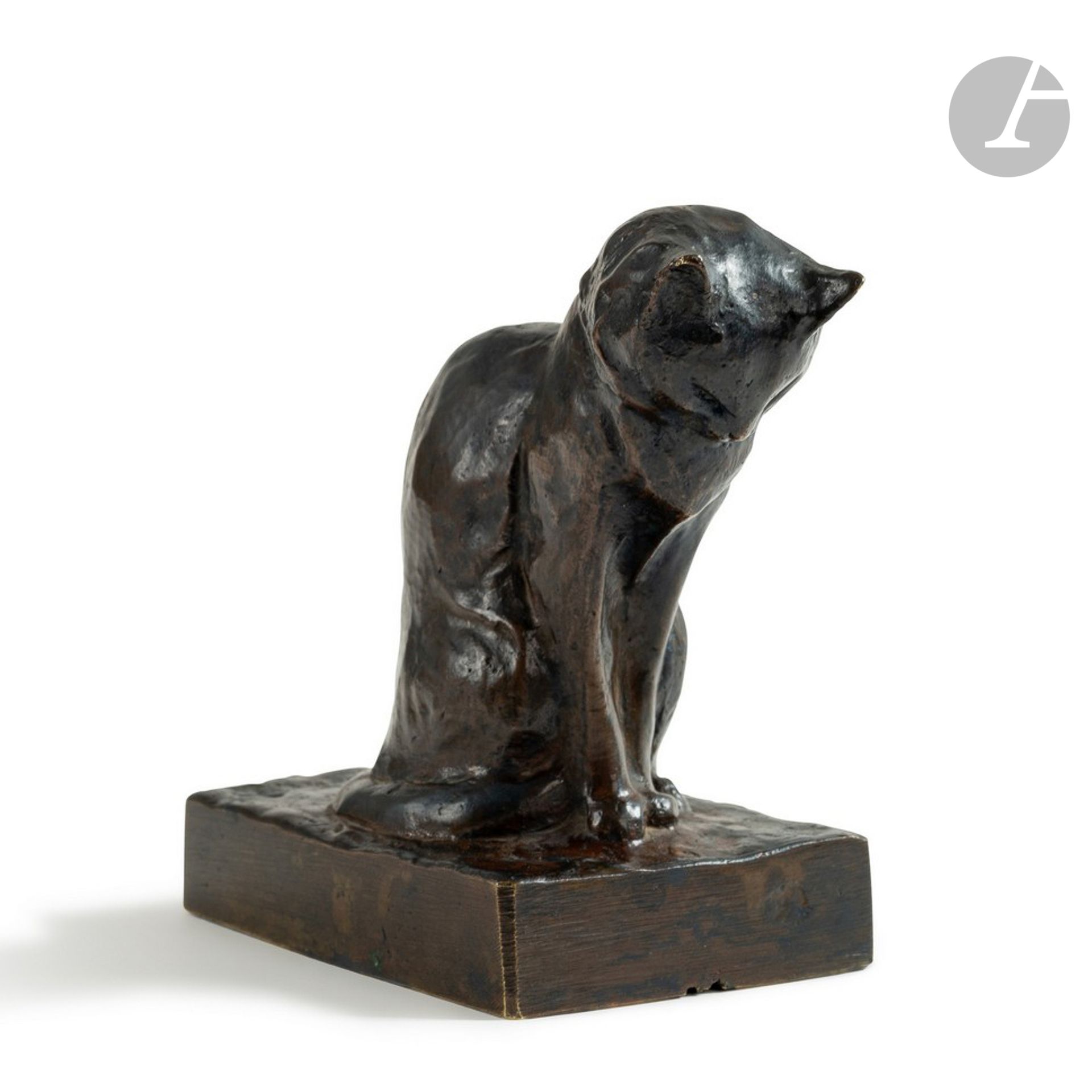Null 
THEOPHILE ALEXANDRE STEINLEN (1859-1923)

Seated Cat

Proof in patinated b&hellip;
