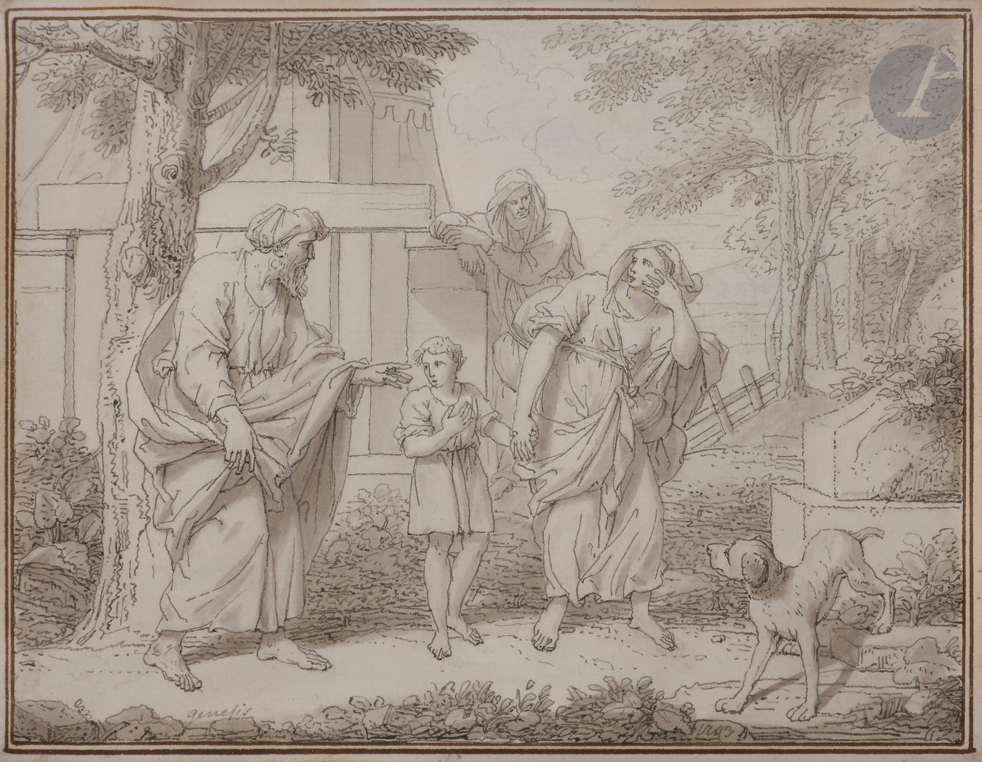 Null Louis Fabritius DUBOURG (1697-1775)
Adam et Eve chassés du Paradis ; La rép&hellip;