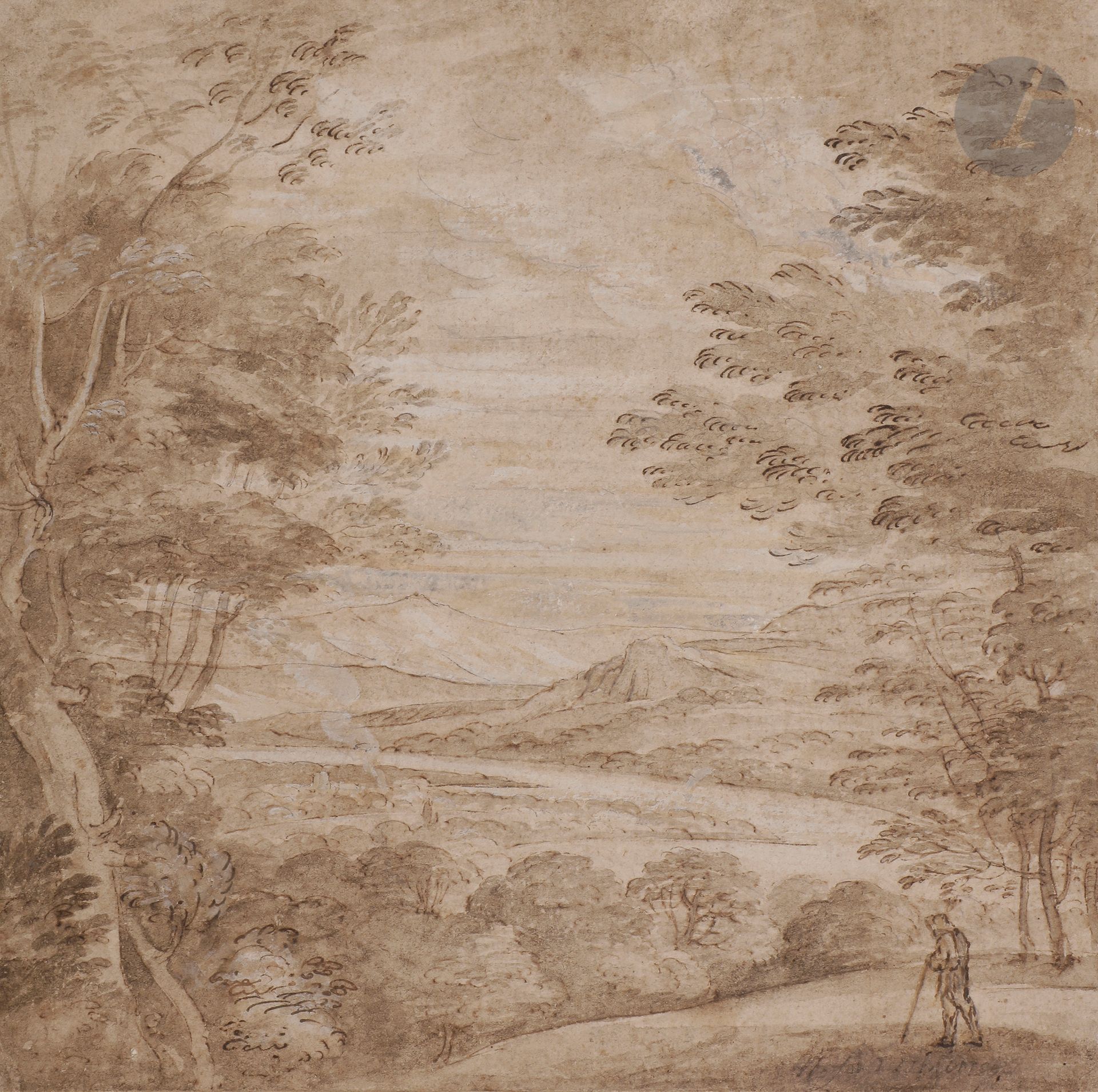 Null école du nord du XVIIe siècle
Paysage fluvial animé
Plume et encre brune, l&hellip;