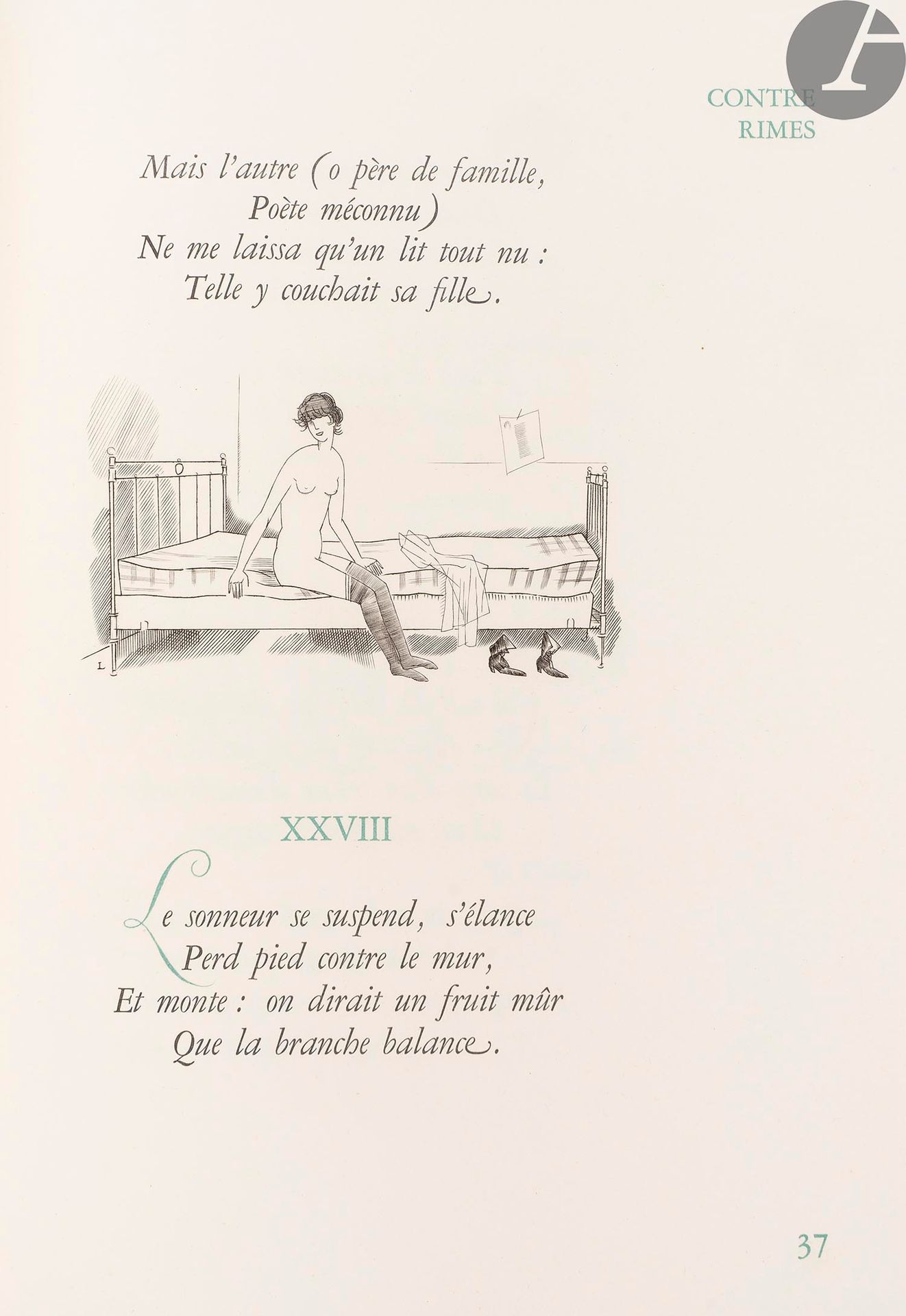 Null [LABOUREUR (Jean-Émile) - TOULET (Paul-Jean).
Les Contrerimes.
In-4, 303 x &hellip;