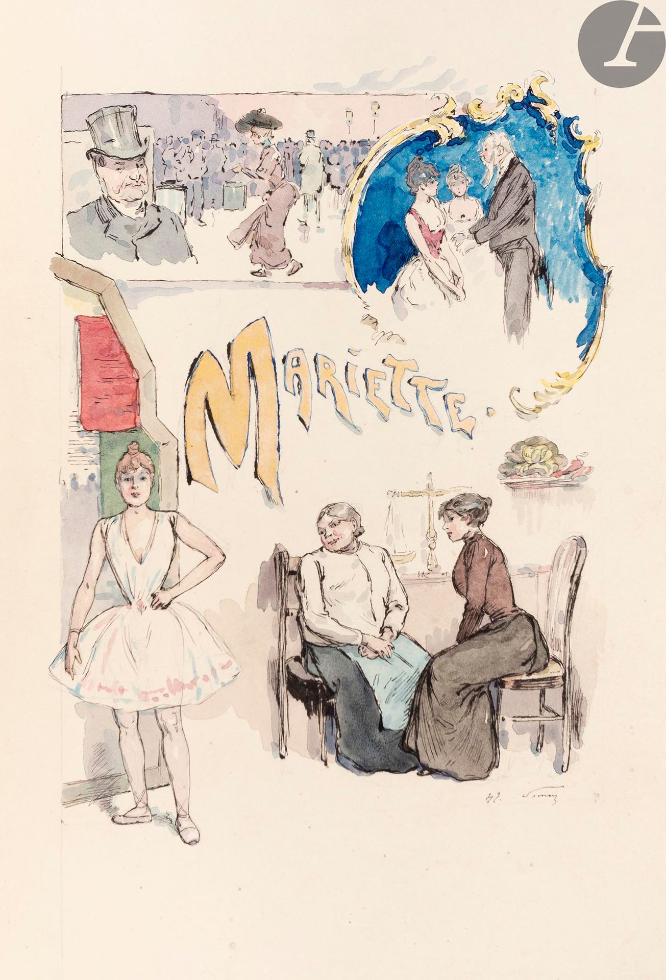 Null HALÉVY (Ludovic) - SOMM (Henry).
Mariette.
París: Librairie L. Conquet, 189&hellip;