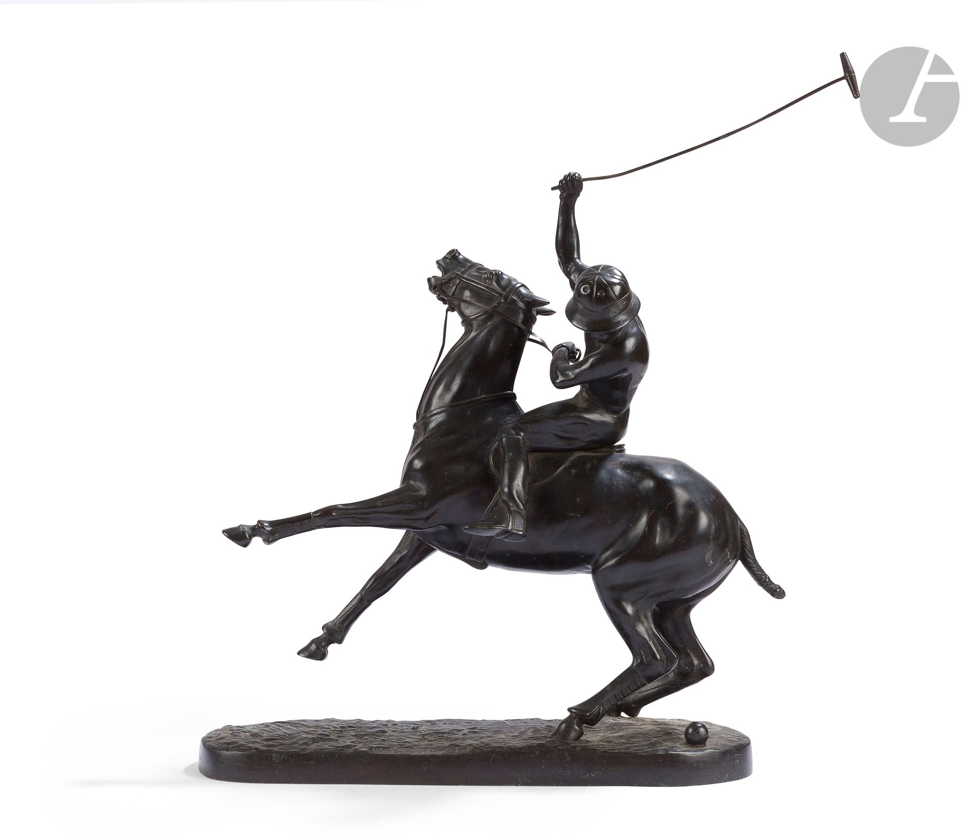 Null Yves Benoist-Gironière (1903-1983
)The Polo PlayerBronze
with dark brown pa&hellip;