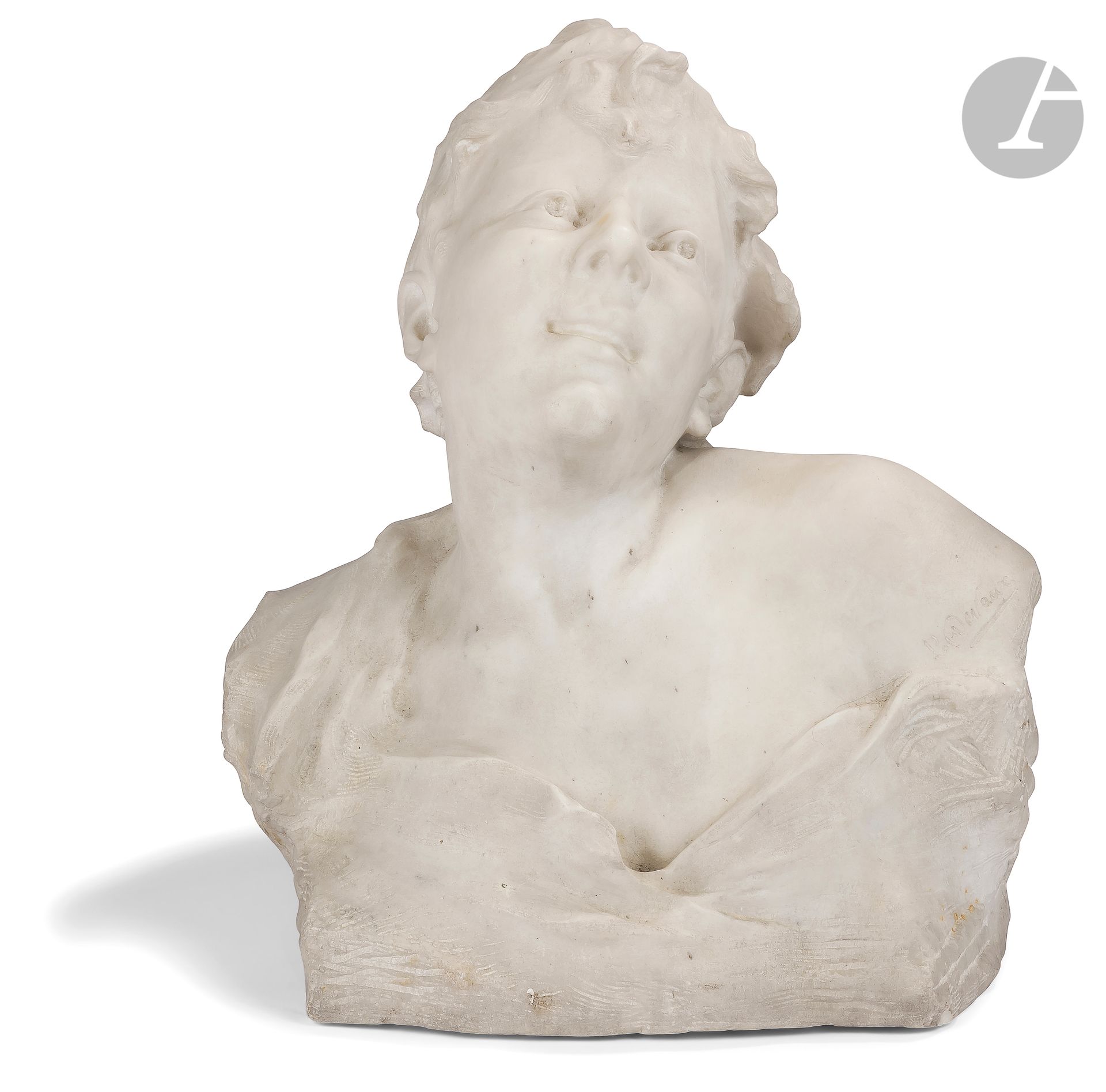 Null Pierre Devaux (1865-1938)
Buste de jeune femme
Marbre blanc
Signé « P. Deva&hellip;