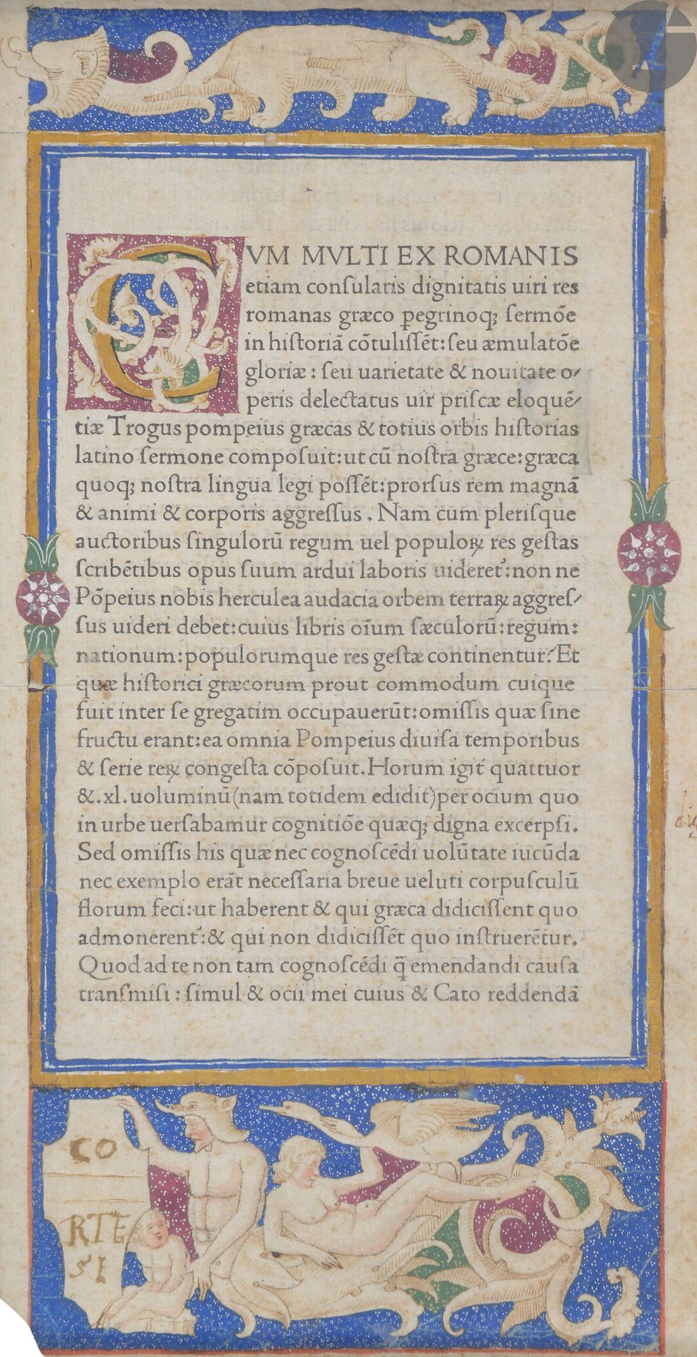 Null [BRIGHTENING].[INCUNABLE].JUSTINUS
]页首插图，来自Epitome in Trogi Pompeii Histori&hellip;