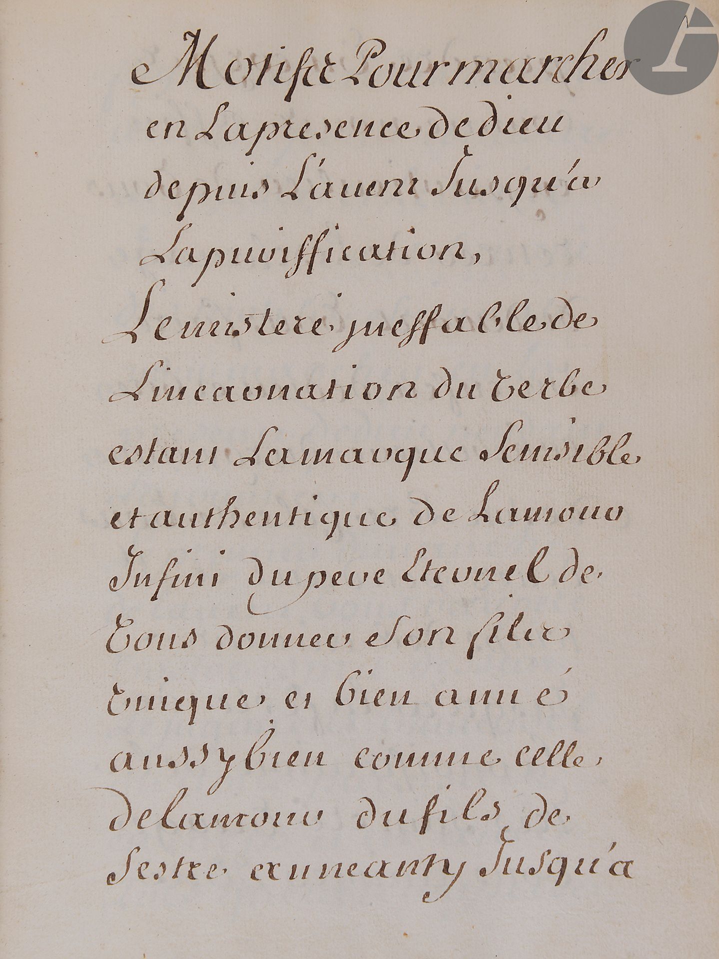 Null [RELIGION]. Geistiges Manuskript.
In Französisch, Manuskript auf Papier.
Fr&hellip;