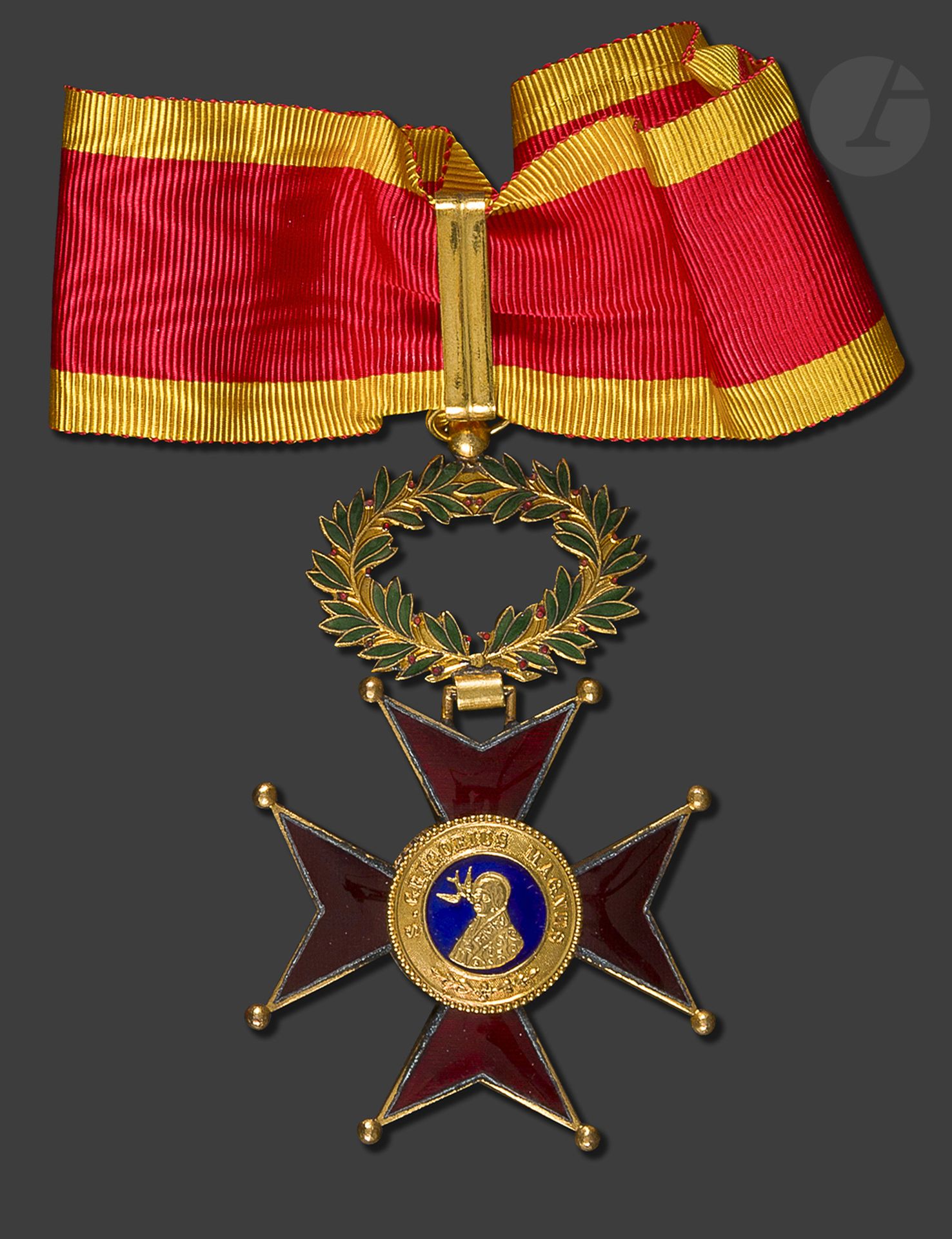 Null VATICAN 
ORDRE DE ST GRÉGOIRE LE GRAND 
Croix de commandeur à titre civil. &hellip;