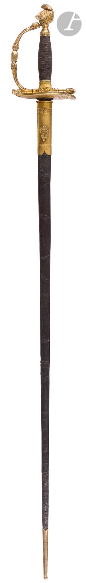 Null Espada de oficial Vendémiaire An XII. 
Mecha de filigrana de plata. Montura&hellip;