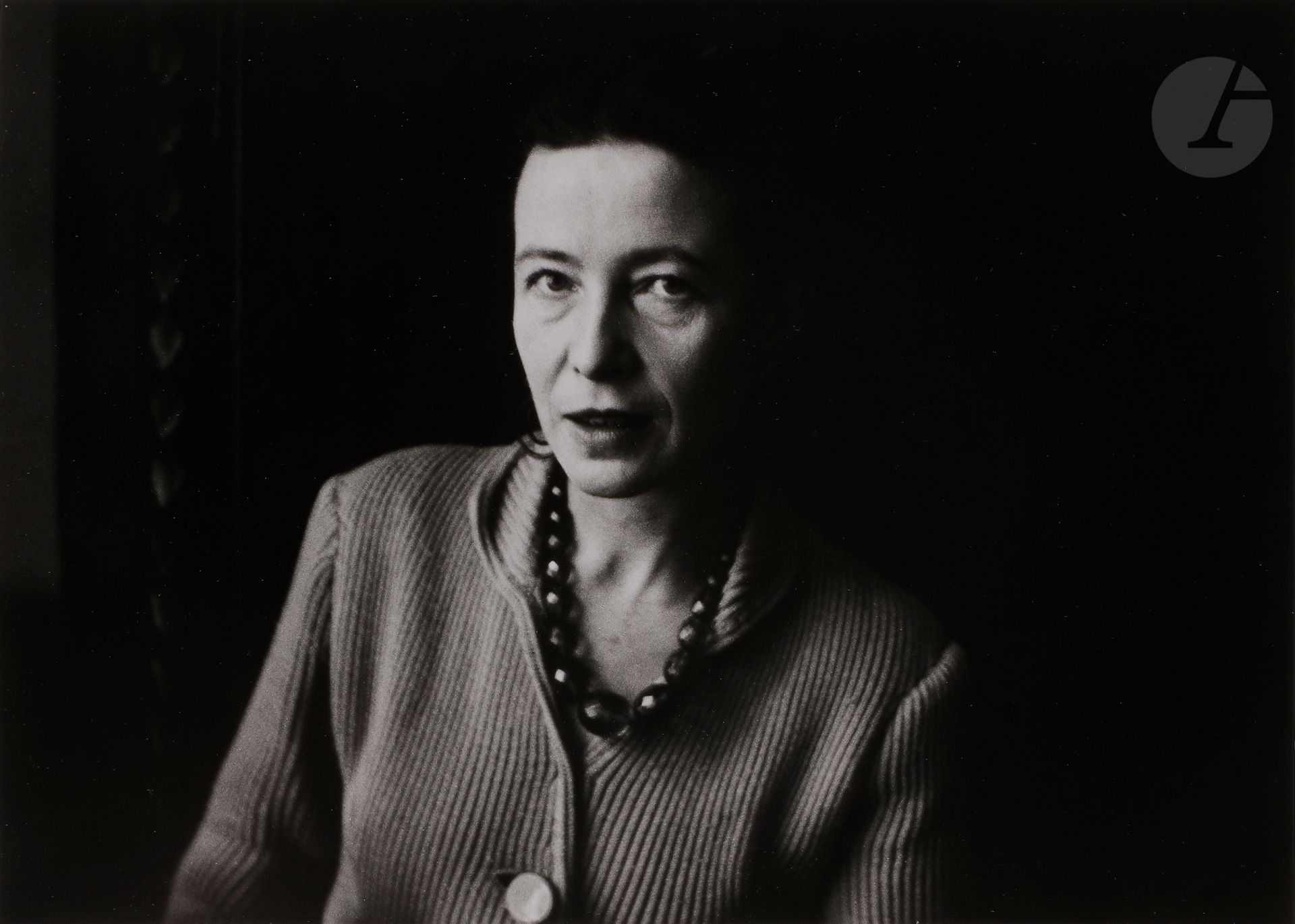 Null Pierre Boulat (1924-1998)
Simone de Beauvoir, Paris, 1954. 
Épreuve argenti&hellip;