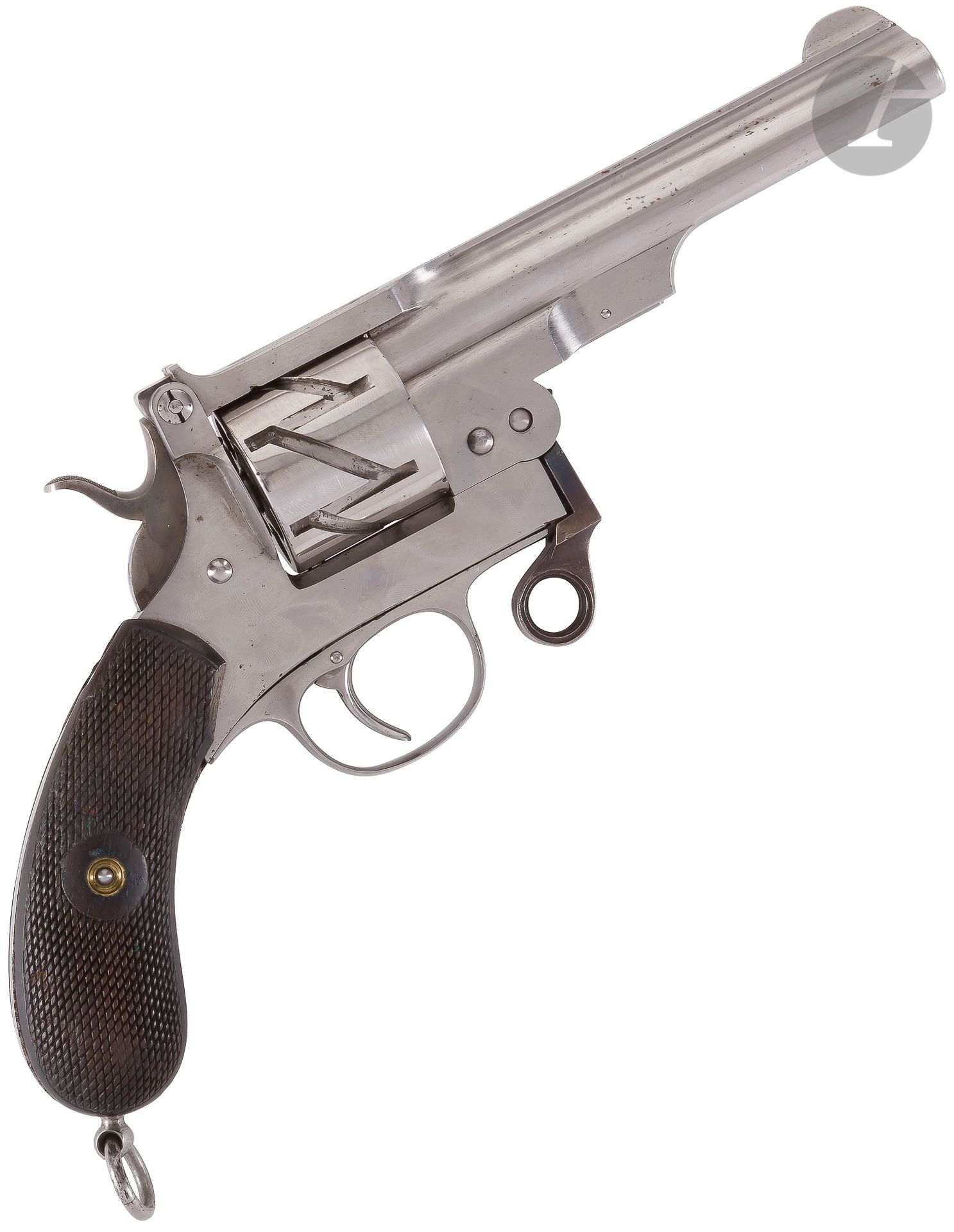 Null 毛瑟 "Zick-Zack"（"Zig-Zag"）系统左轮手枪，1878年专利，6连发，9毫米口径

圆形膛线枪管，全带，顶部标有 "GEBR。MAU&hellip;