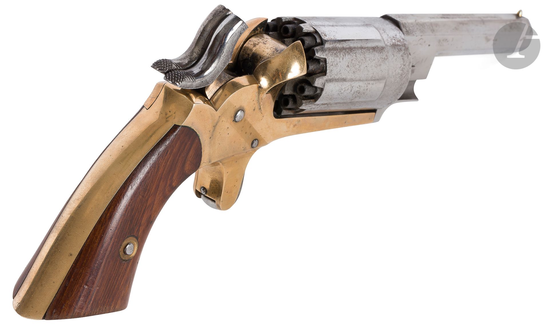 Null John Walch" percussion pocket revolver, five-shot .31 caliber, 10 barrel, t&hellip;