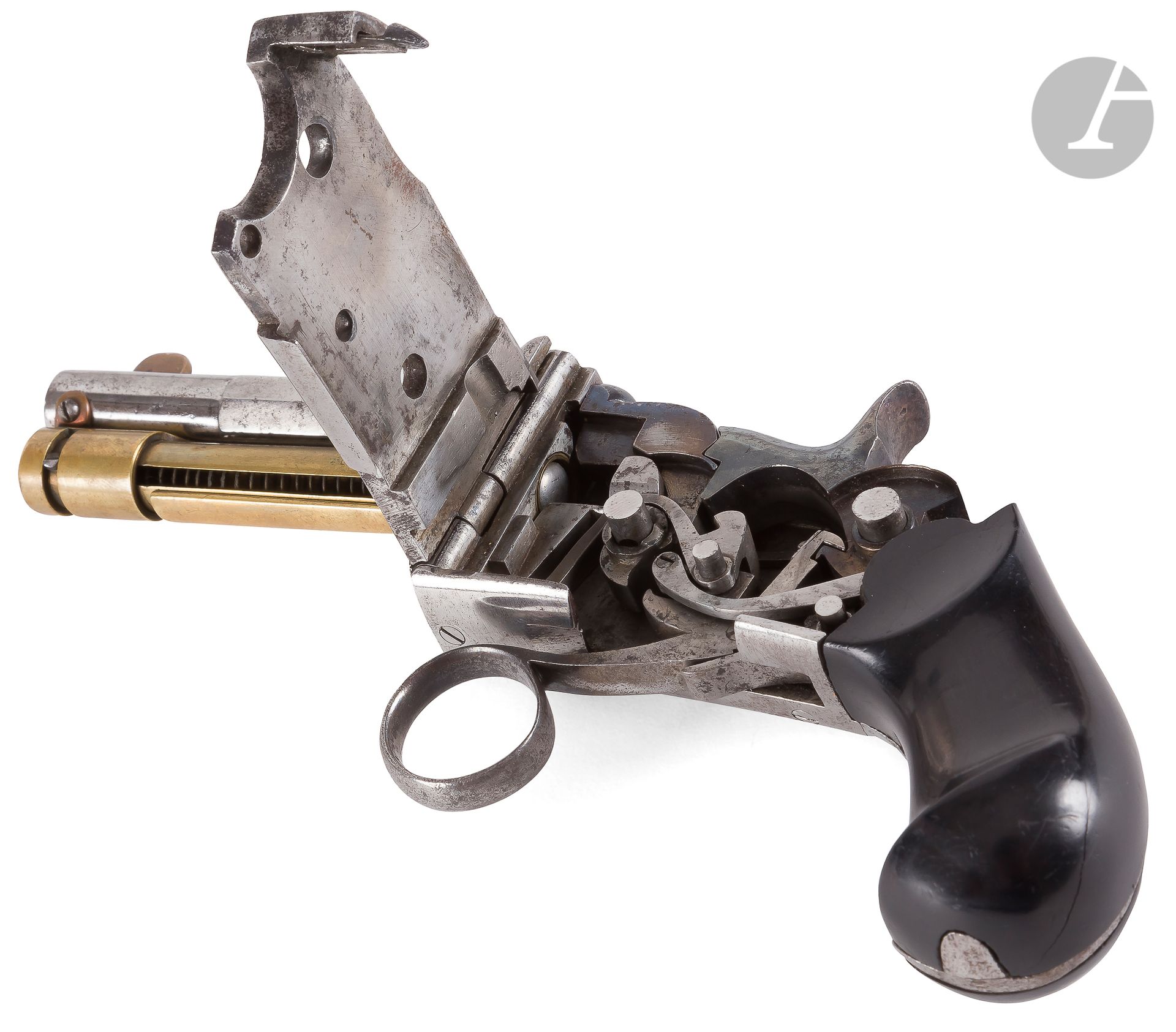 Null Rare pistolet à répétition à système « Marius Berger », calibre 8 mm Berger&hellip;