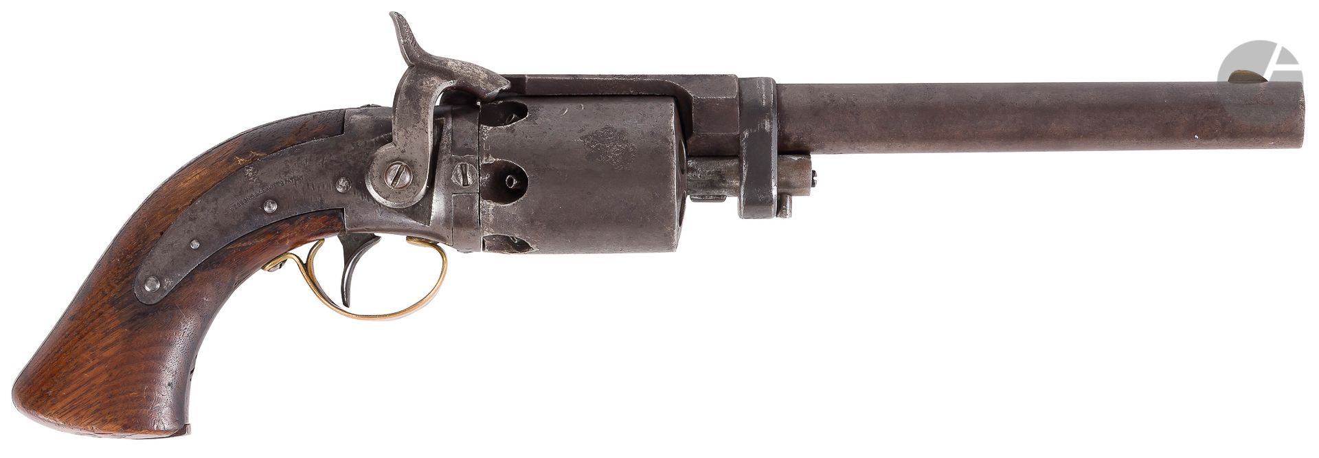 Null Wesson & Leavitt "Dragoon" 打击式左轮手枪，六连发，40口径，单动。

18厘米圆形枪管，有膛线，有开口环。普通圆柱体，后面&hellip;