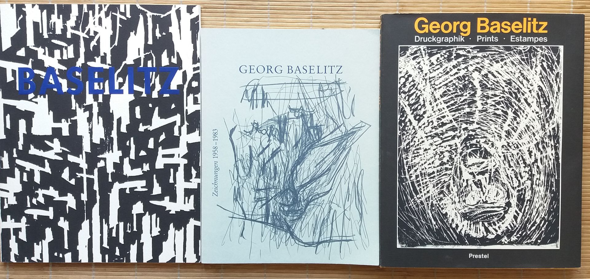 Null [ART - BASELITZ, GEORG]
3 ouvrages.

*Georg Baselitz. 23 Holzschnitte.
Maxi&hellip;