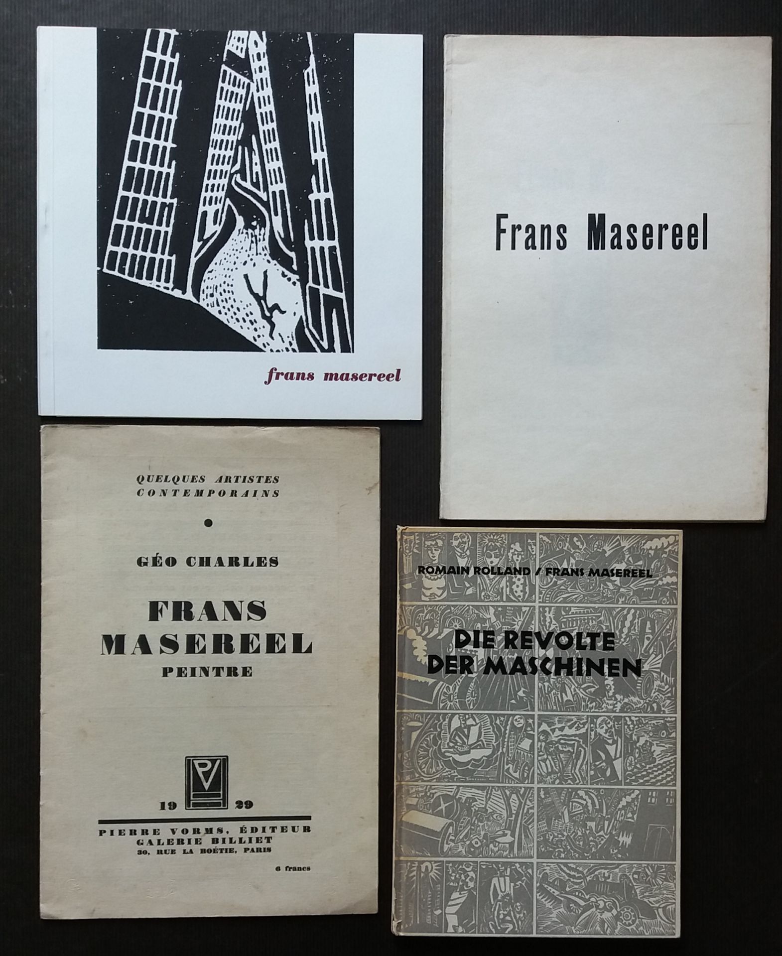 Null [ART - MASEREEL, FRANS]
Ensemble de 4 ouvrages sur Frans Masereel ou illust&hellip;