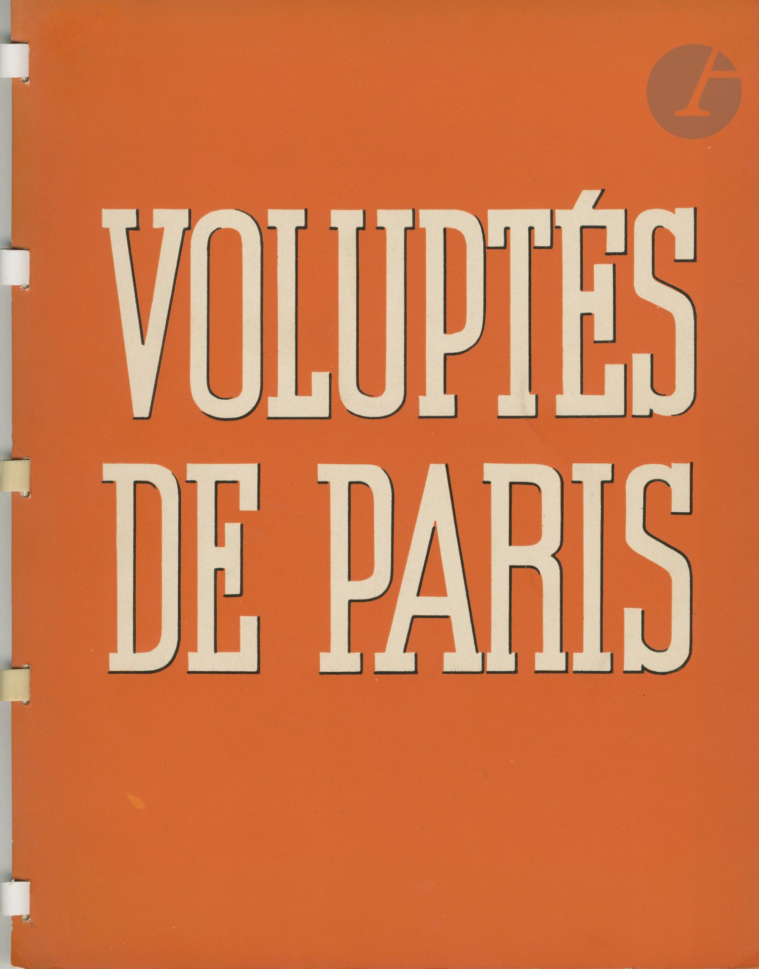 Null BRASSAI (GYULA HALÀSZ, DIT) (1899-1984
)Voluptés de Paris.
巴黎出版公司，1934年。
四开&hellip;