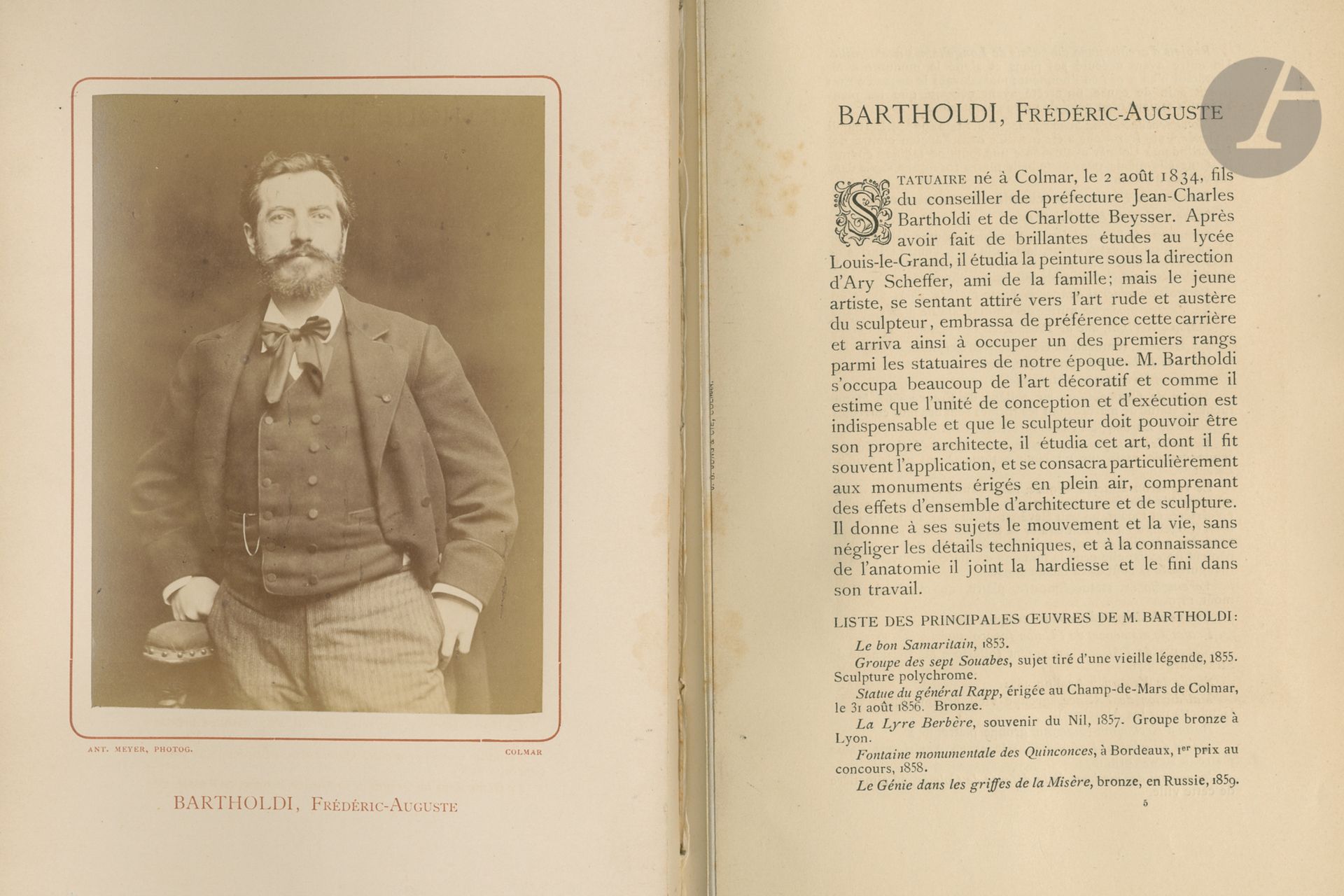 Null MEYER, ANTOINEBiografías
de Alsacia con retratos fotográficos. 1ª serie. 
A&hellip;