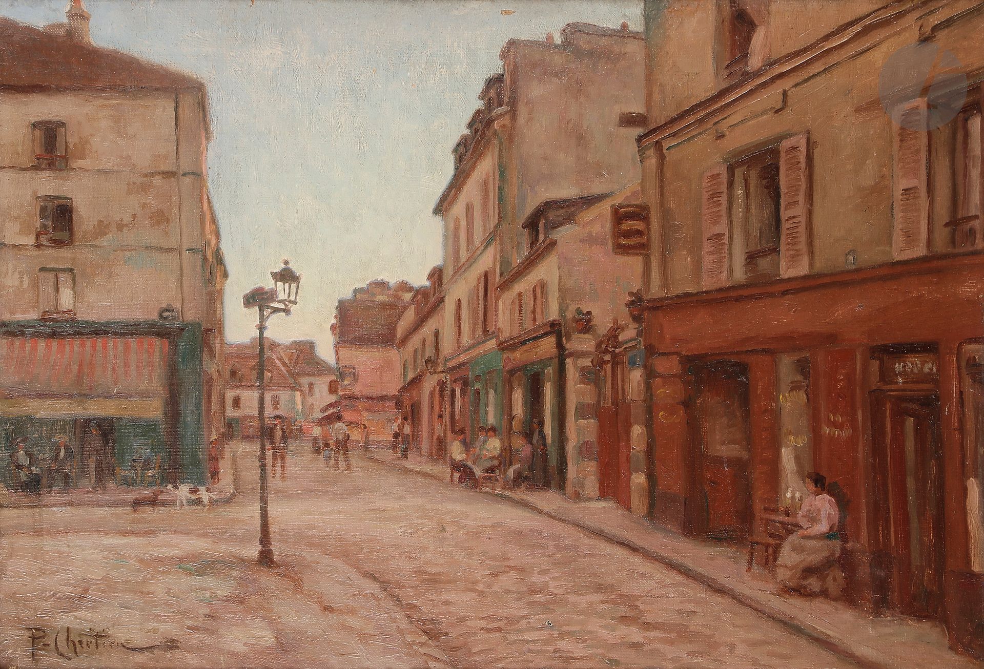 Null René Louis CHRÉTIEN (1867-1942)
Montmartre, place du Tertre
Huile sur toile&hellip;