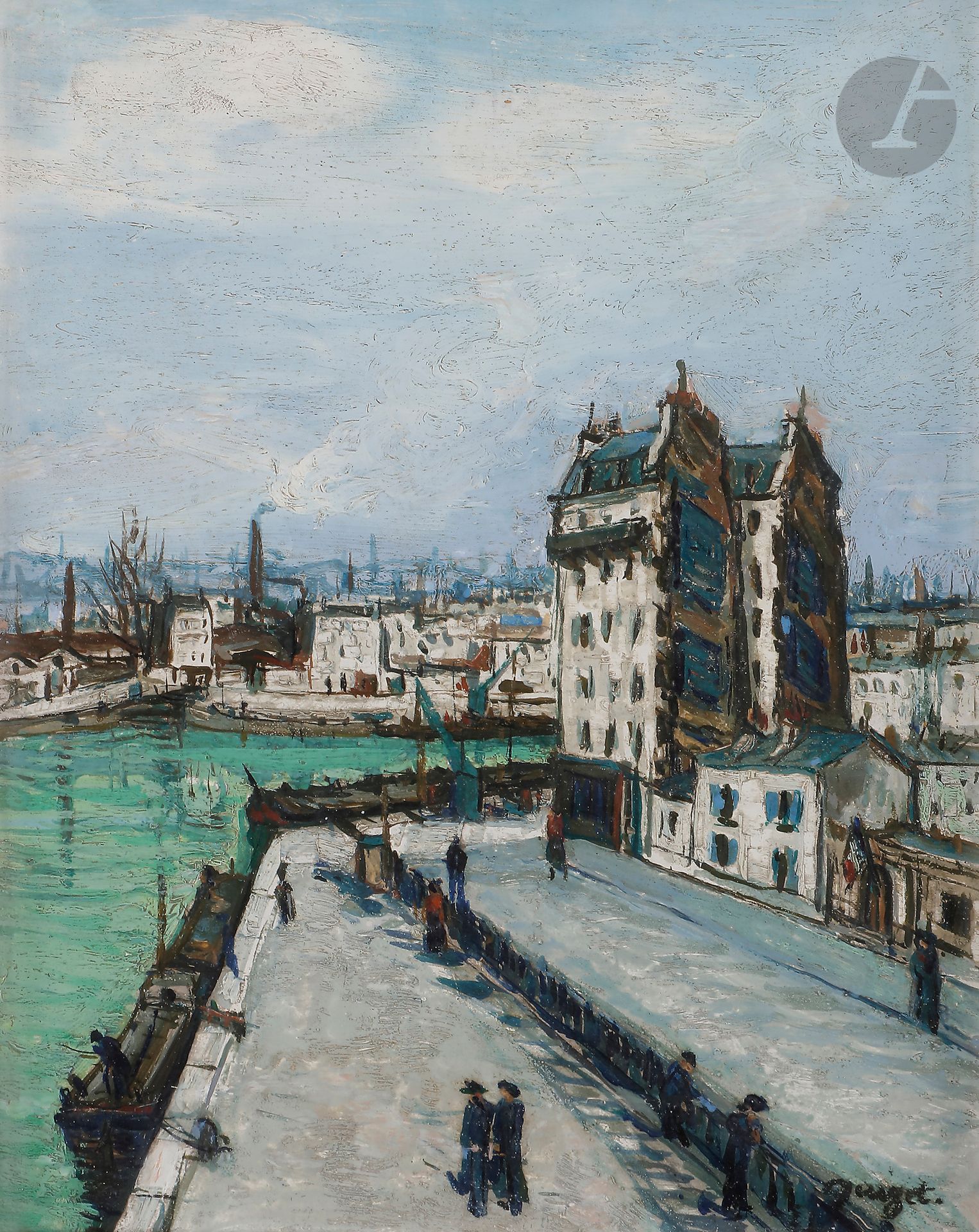Null 
Alphonse-Léon QUIZET (1885-1955)



Maison blanche au Canal de la Villette&hellip;