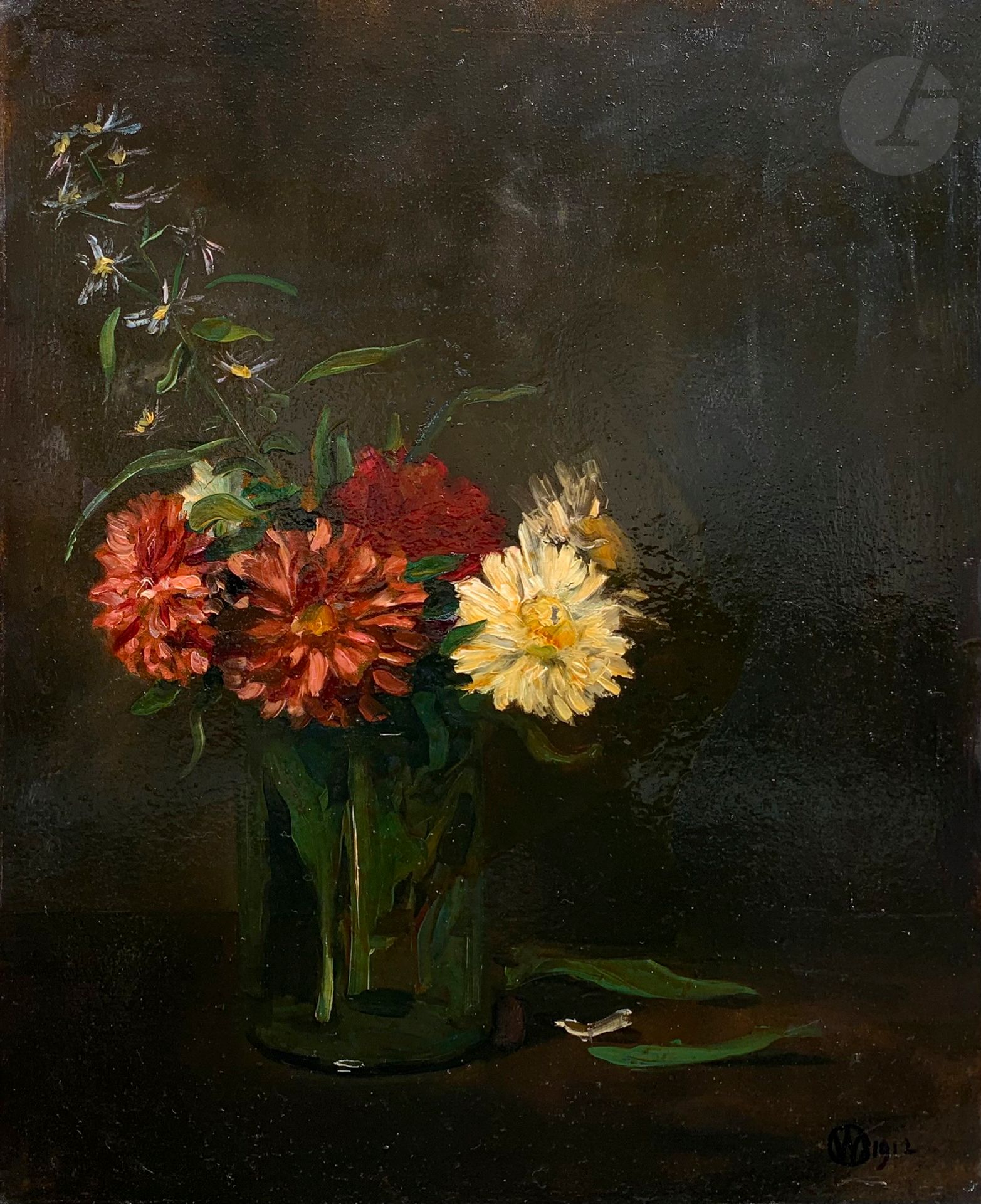 Null Raymond WOOG (1875-1949)
Vase de fleurs, 1909
Huile sur carton.
Signée en b&hellip;