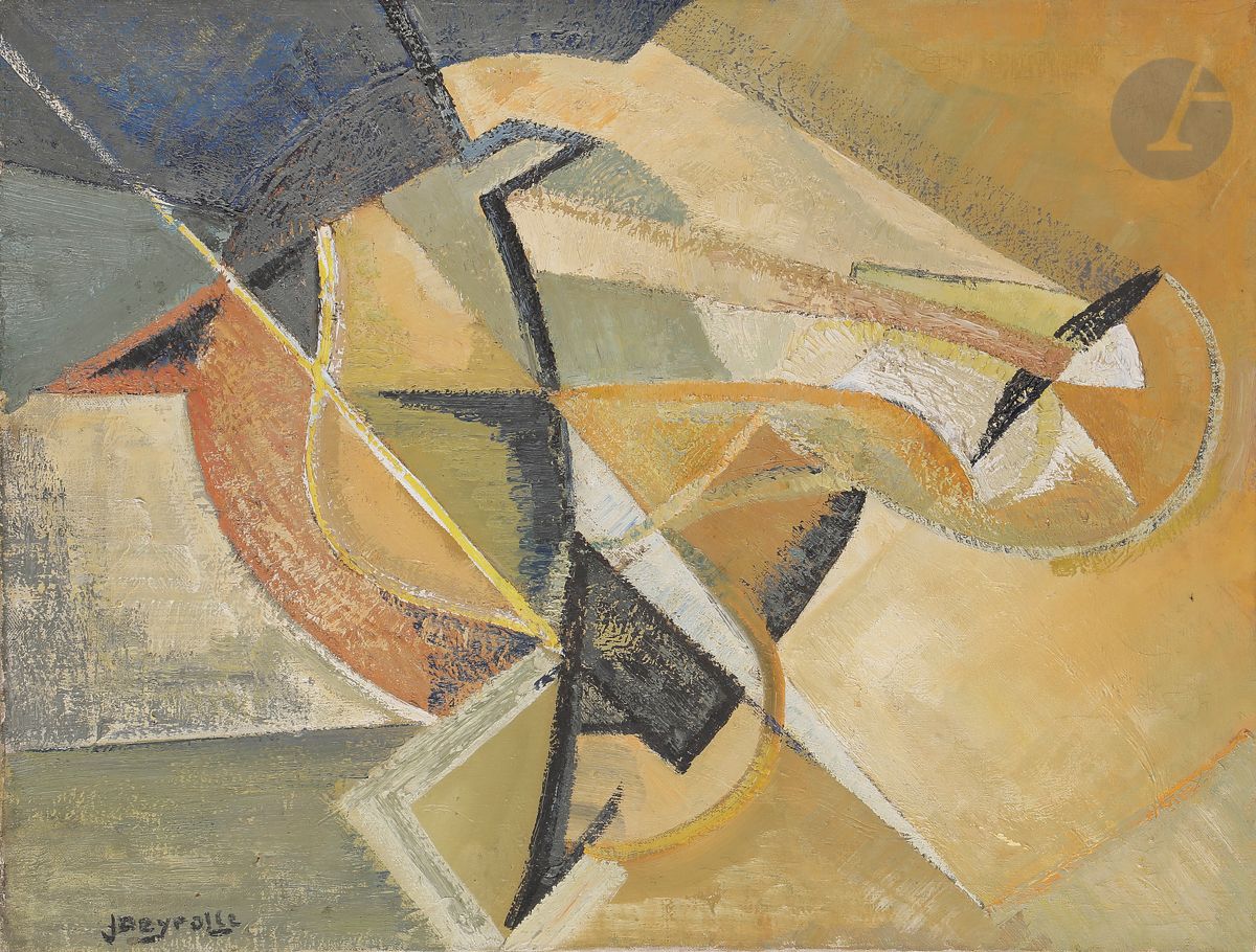 Null Jean DEYROLLE (1911-1967
)En commun, 1946-47
布上油画。
左下方有签名。

书目

：
Georges R&hellip;