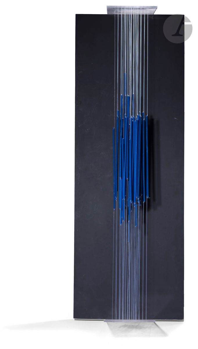 Null Mariano CARRERA [阿根廷] (生于1934年
)Intercambiable azul, 1964
用油漆木头、鱼线和有机

玻璃制作&hellip;